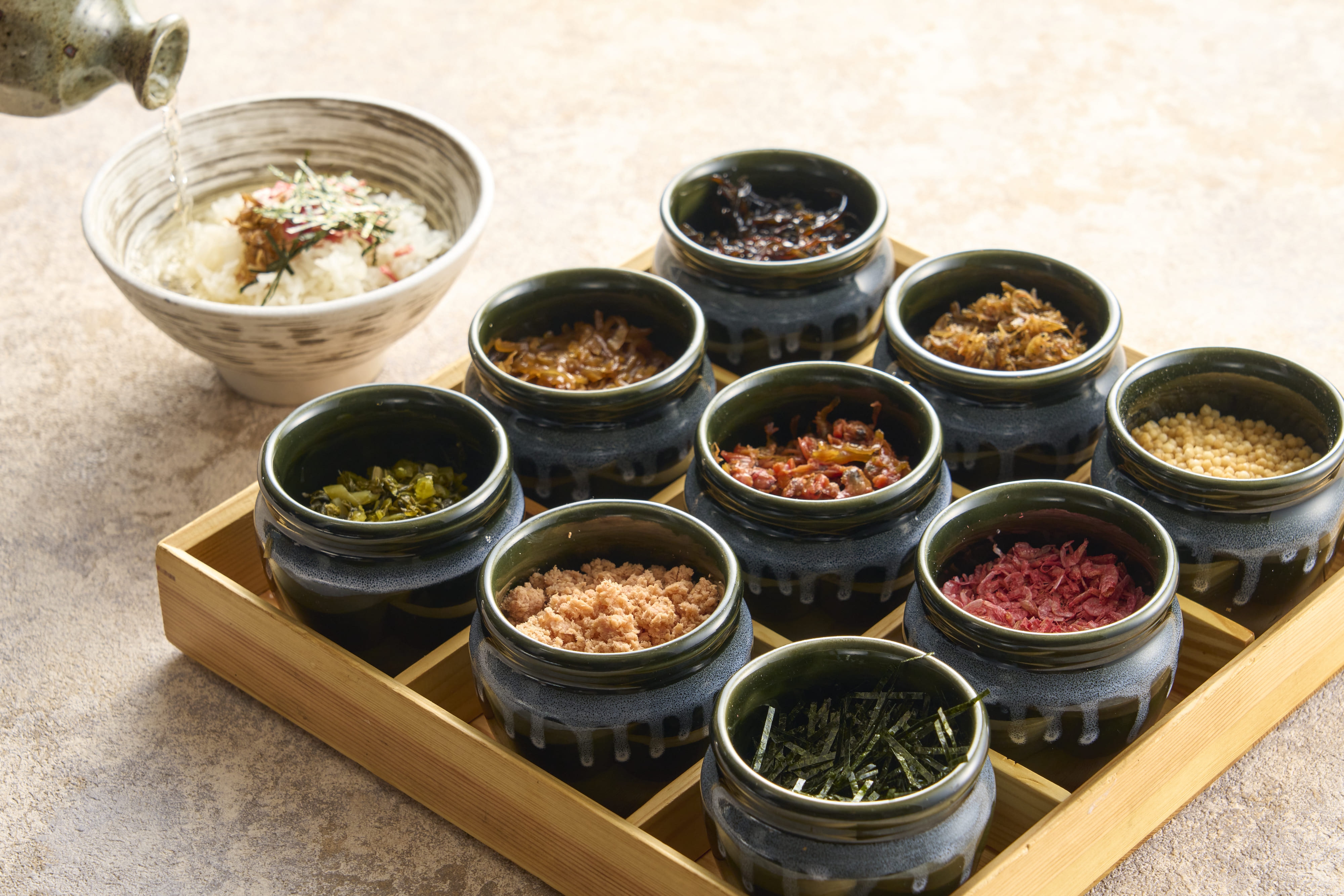 [Menu sarapan yang direkomendasikan] Pilih topping pilihan Anda ~ Dashi Chazuke ~