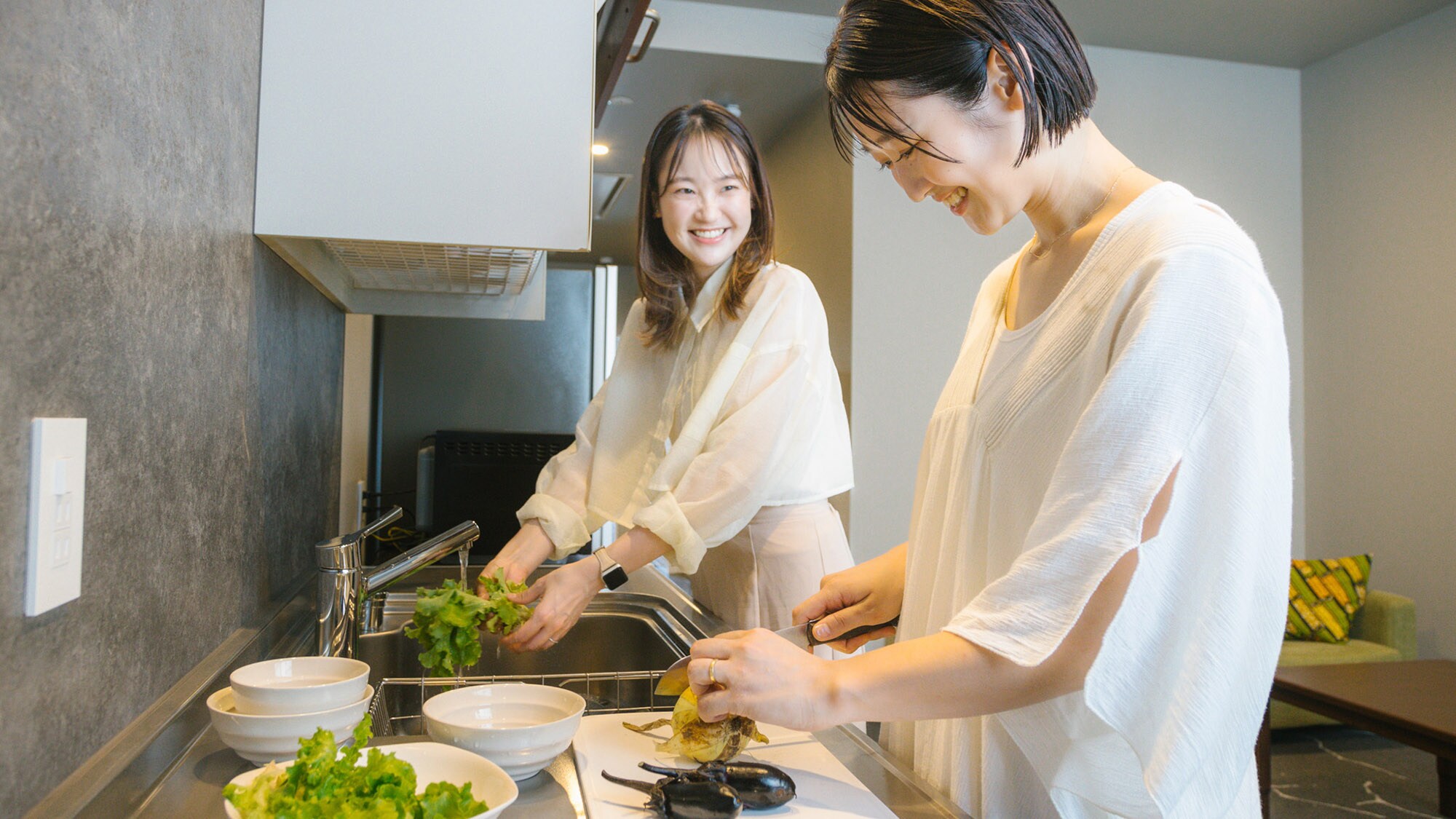 ・[廚房] 住宿期間，您可以享受使用當地食材烹飪和用餐的樂趣，非常適合做一點小菜。