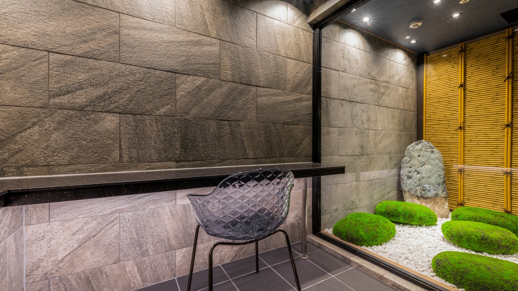 [Pemandian air panas pribadi "Ouginiwa"] Pemandian pribadi mewah dengan tema ZEN. (60 menit 5,500 yen/kamar)