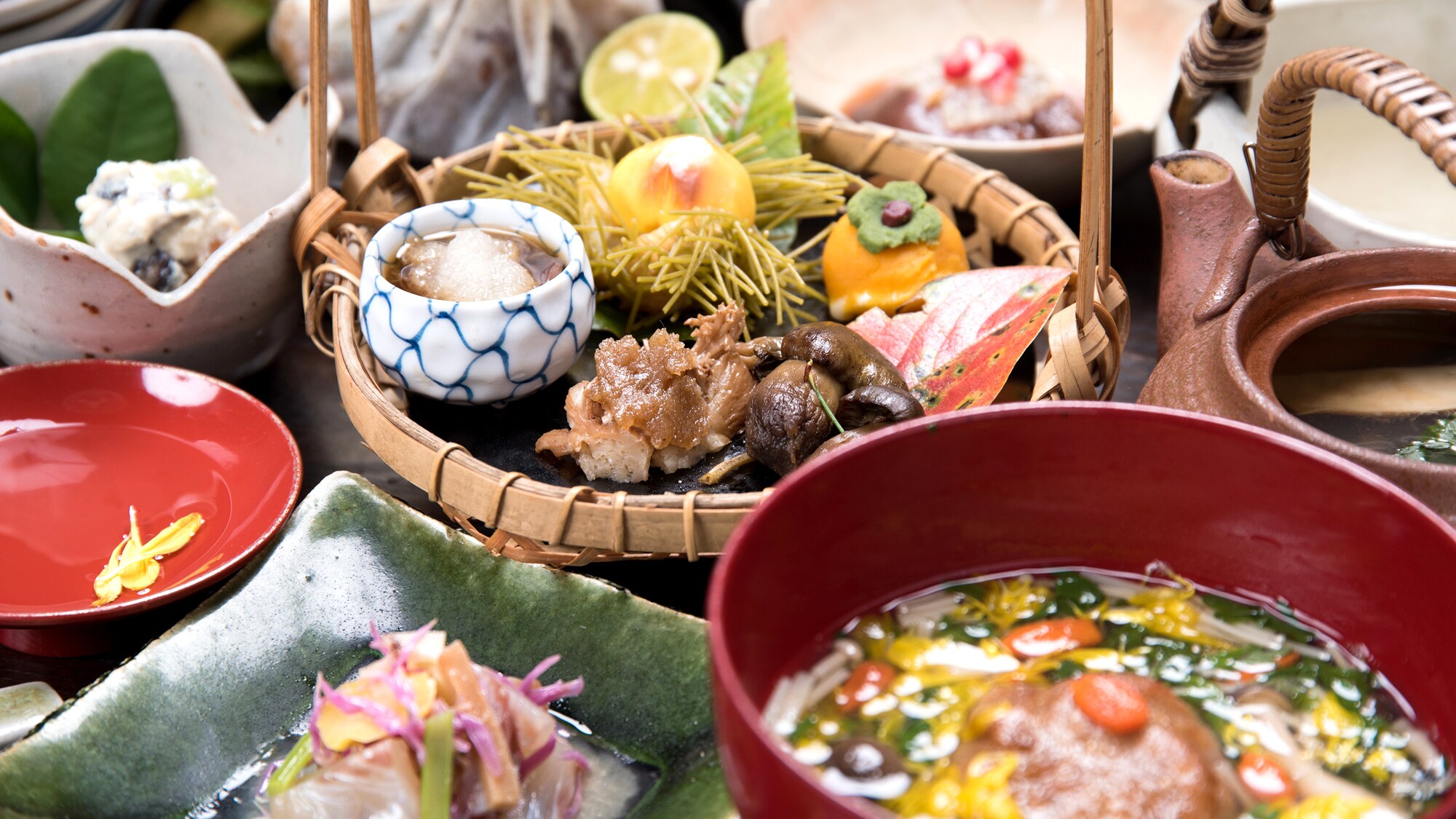 * [Cooking example] We will prepare seasonal dishes unique to Nakatsugawa, where the tea ceremony was popular.