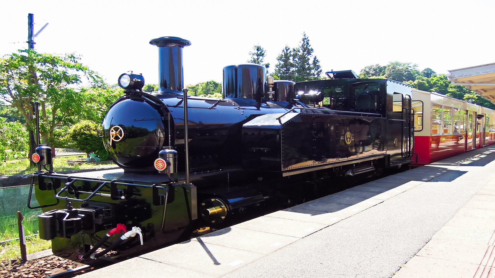 รถรางซาโตยามะ สถานีโยโรวัลเลย์ รถไฟโคมินาโตะ