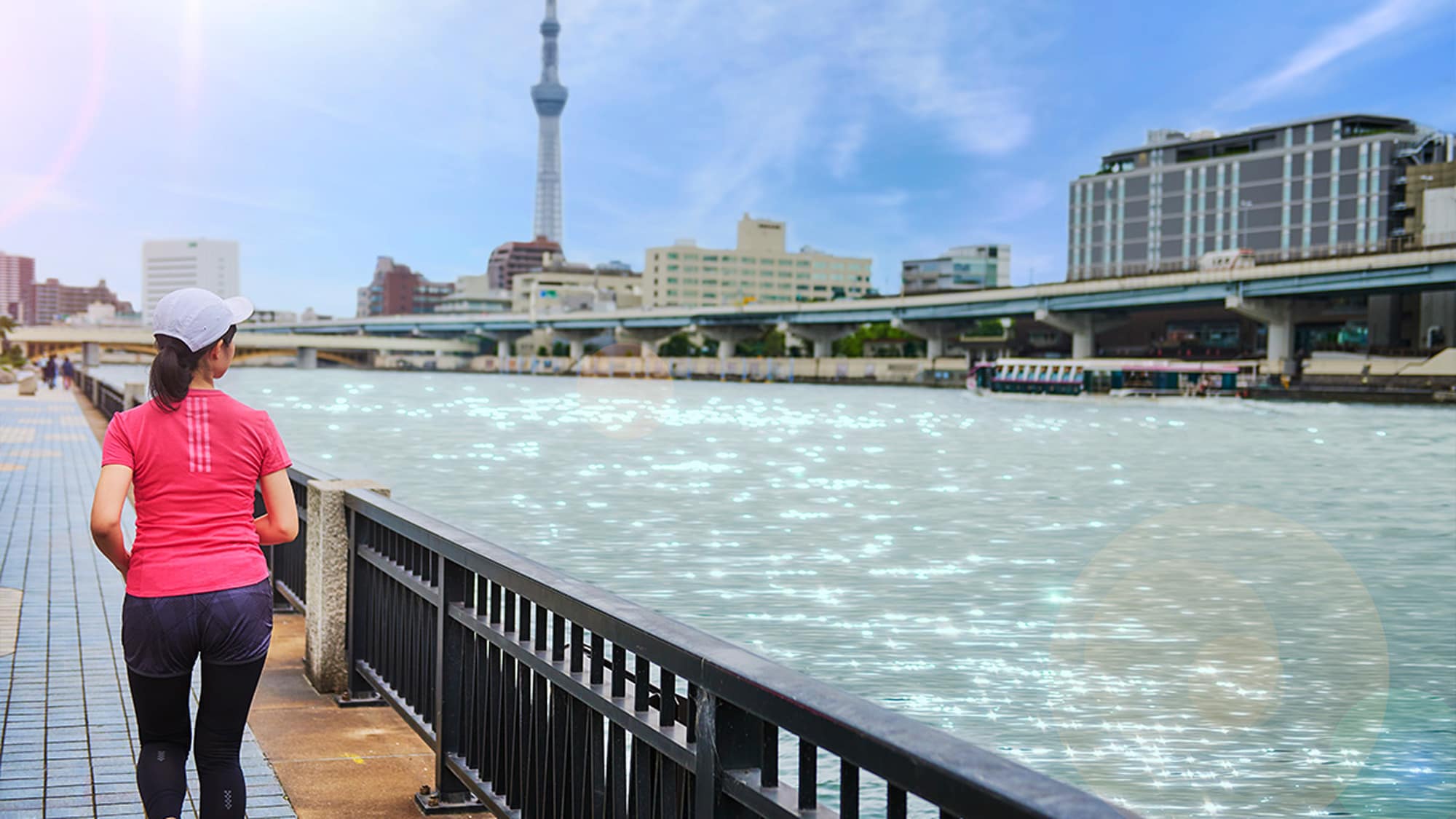 The surrounding area is also recommended as a running course. ～