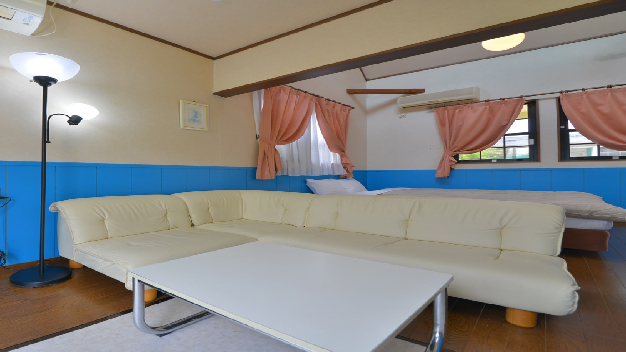 An example of a maisonette room with an open-air garden bath