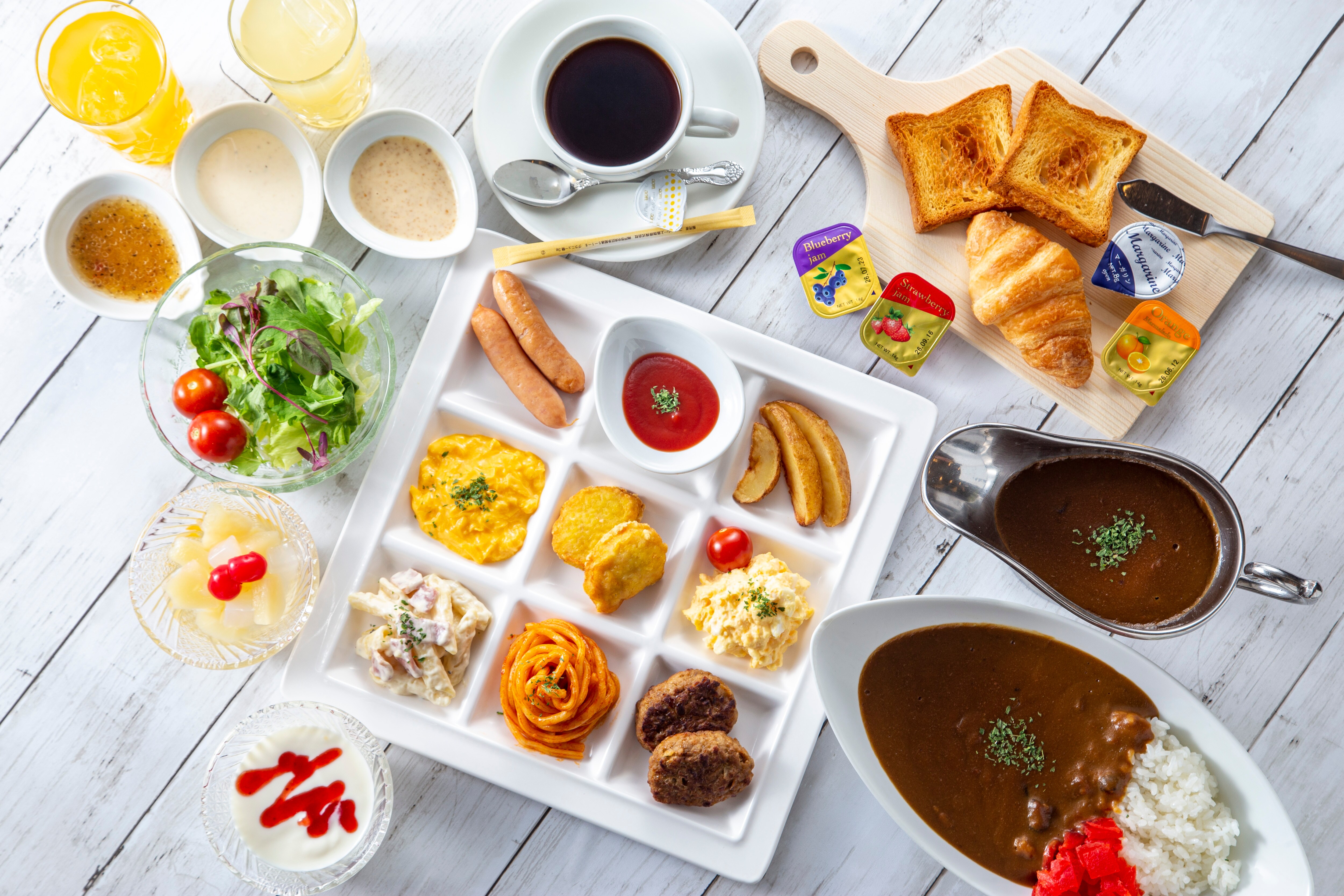 Breakfast buffet Western food