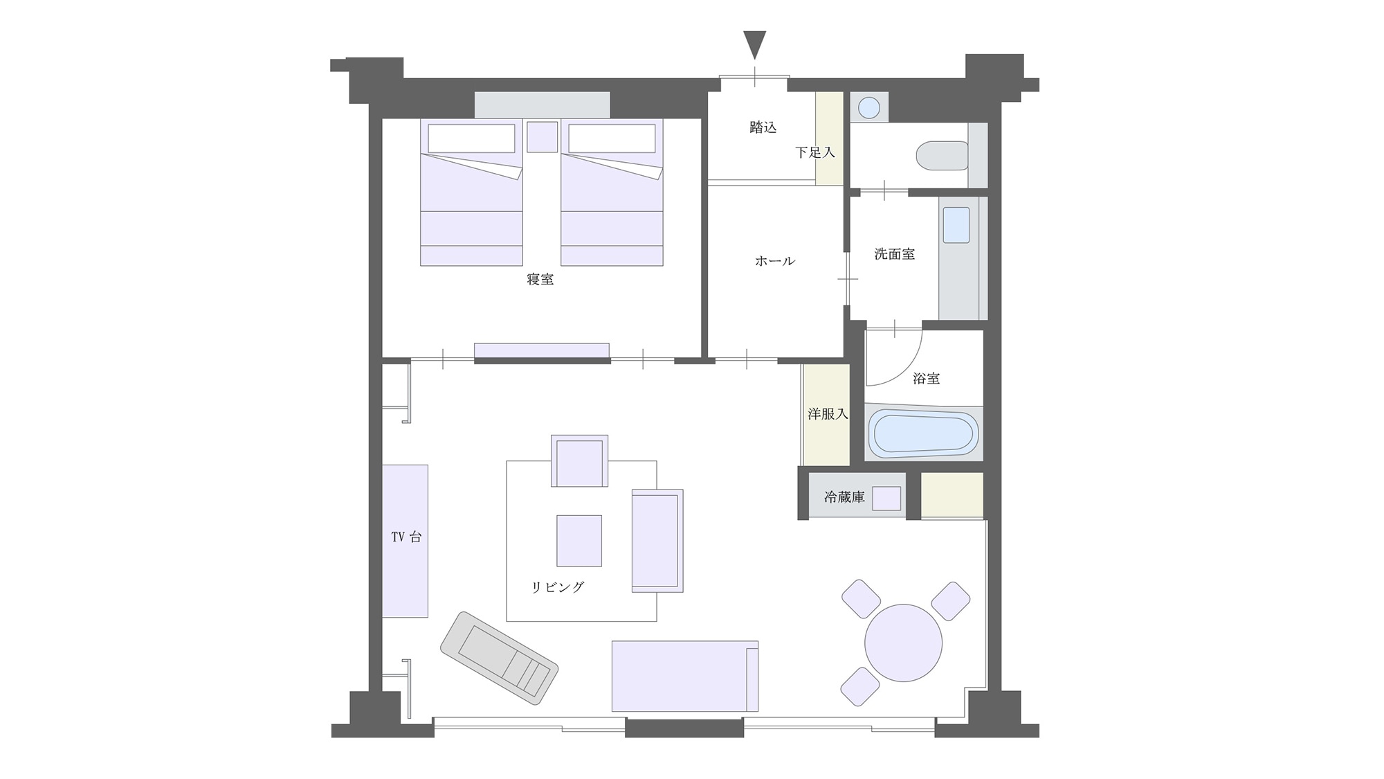 [Mặt bằng] Phòng Suite sang trọng