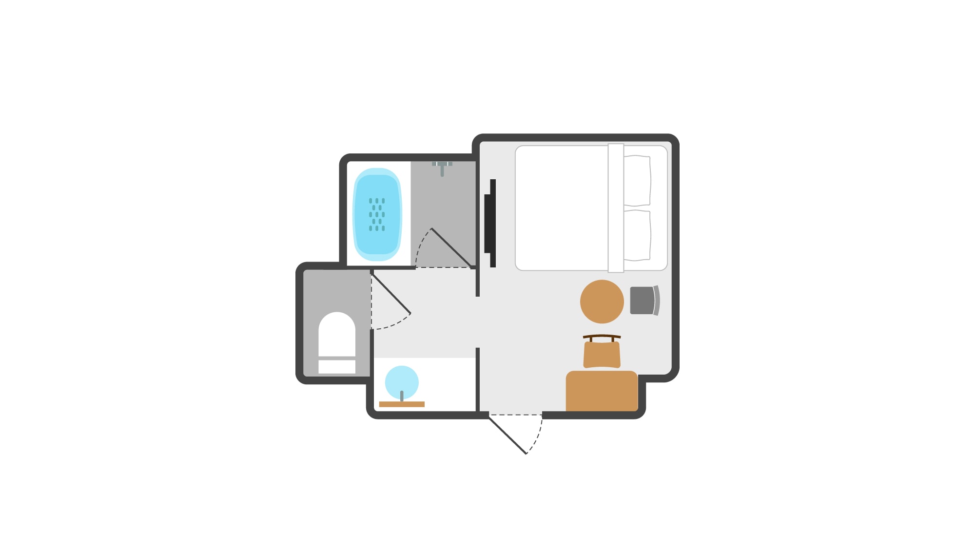 Double room floor plan