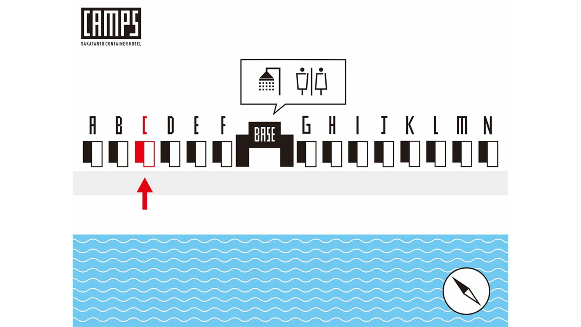 ・【Map】 Accommodation Building C is here
