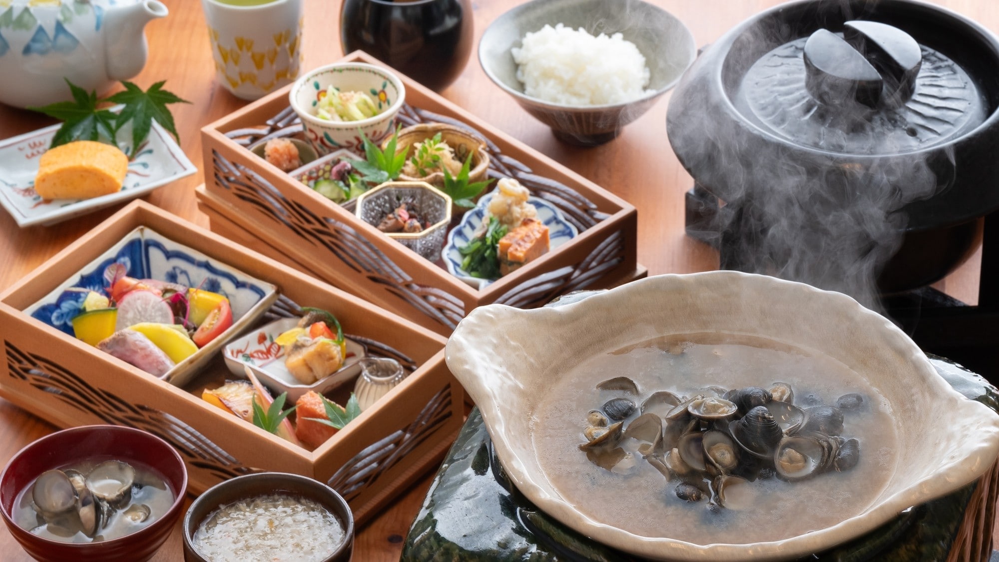 [Breakfast] Enjoy your morning with the flavors of carefully selected ingredients slowly seeping into your body.