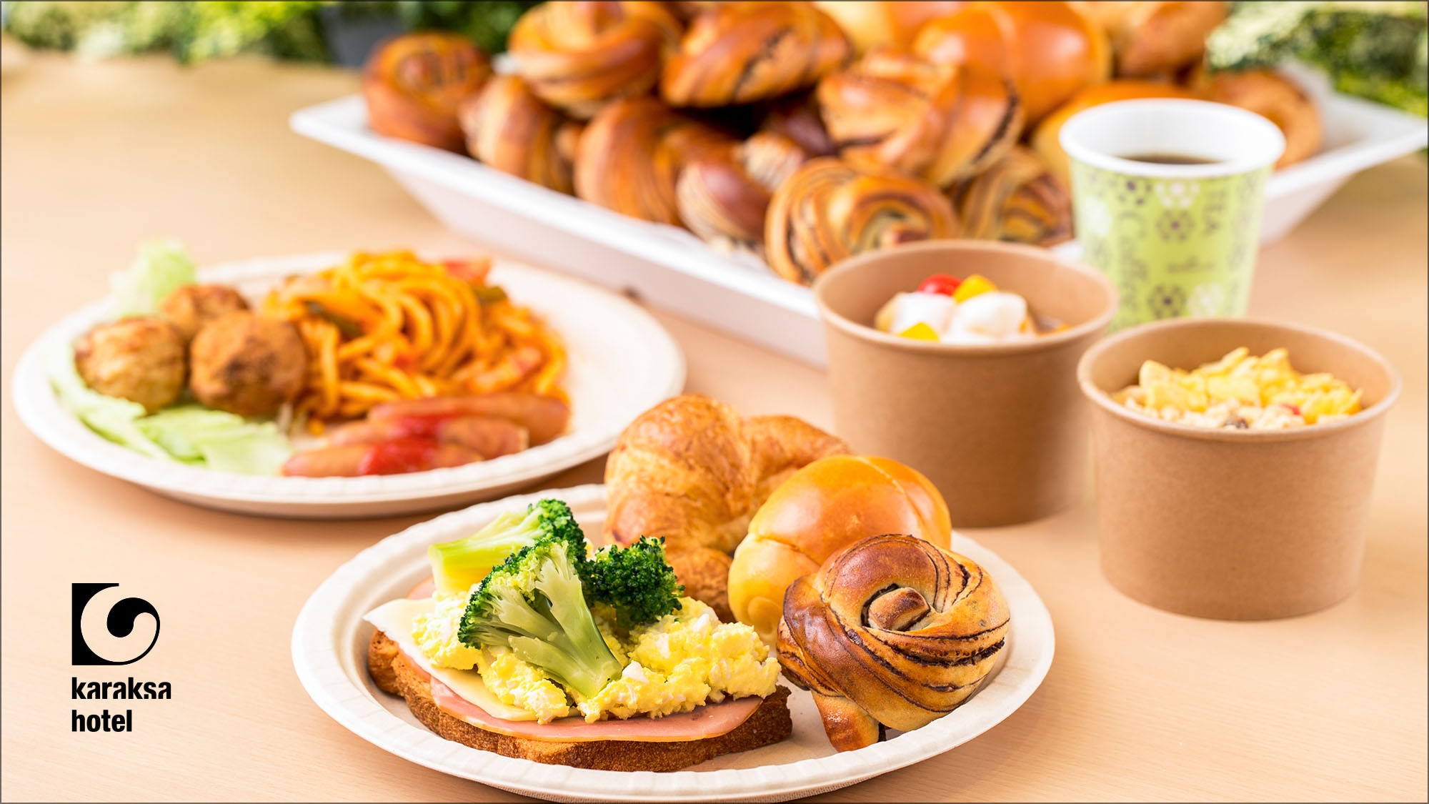 Buffet style breakfast