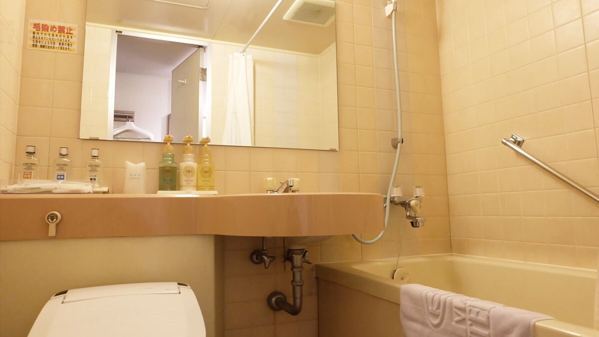 Kamar single tipe A/B, kamar mandi unit