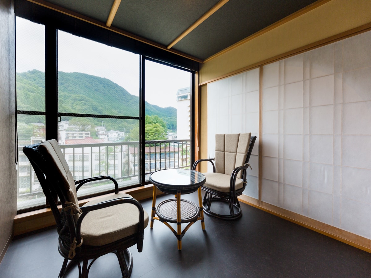 Main building premium suite [guest room with semi-open-air bath]