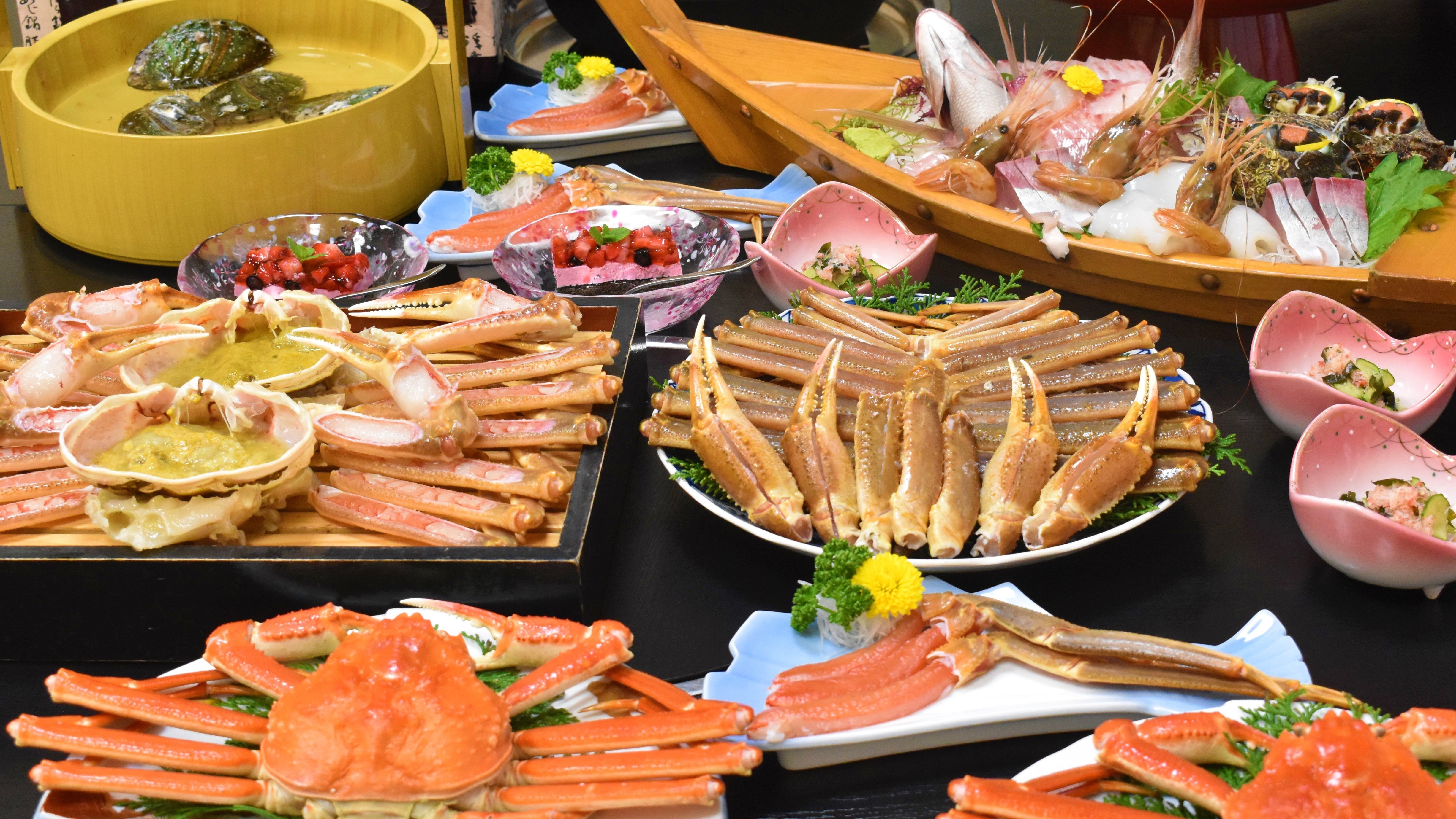 【特製螃蟹全套餐】鮑魚船式拼盤