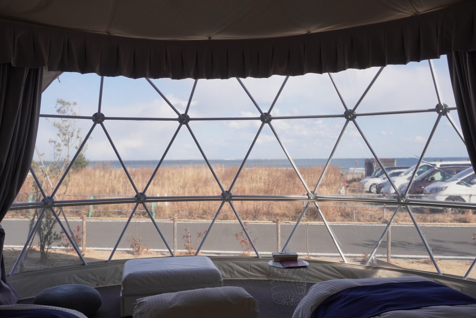 Dome tent interior