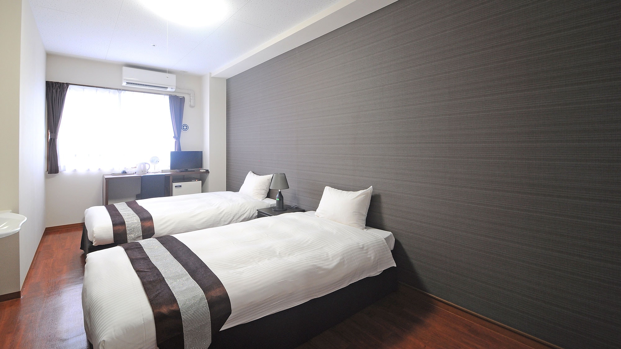 [Twin room] A simple and calm atmosphere.