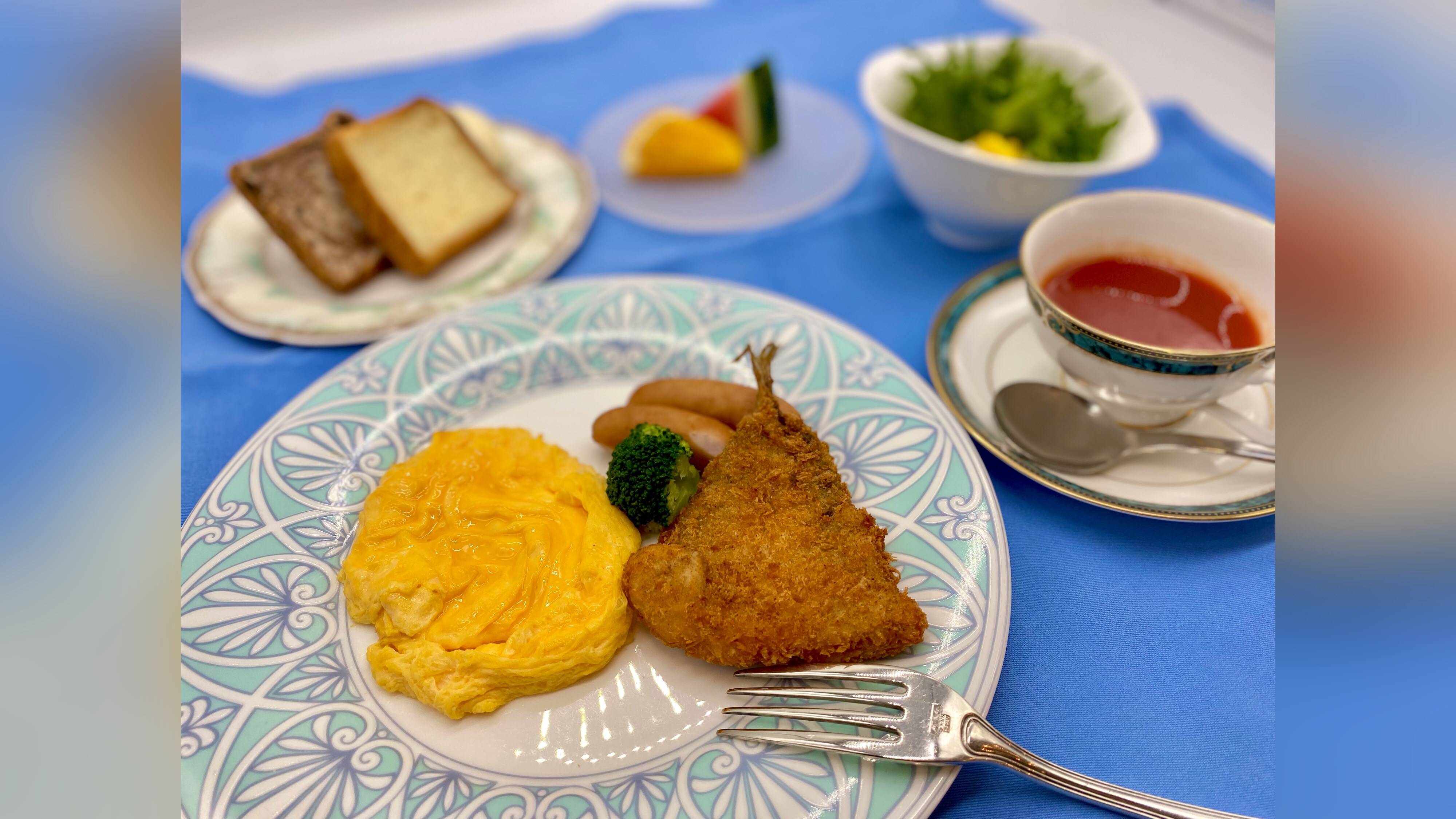 【조식:양식 세트(일례)】당일의 숙박 상황에 따라, 뷔페 or 정식(일식/양식/죽)을 준비