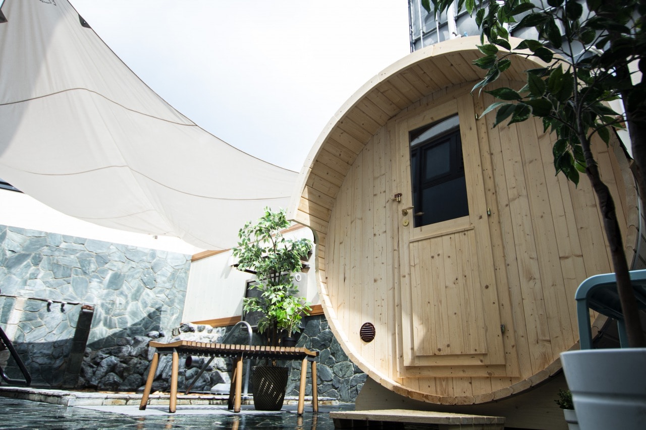 Barrel sauna