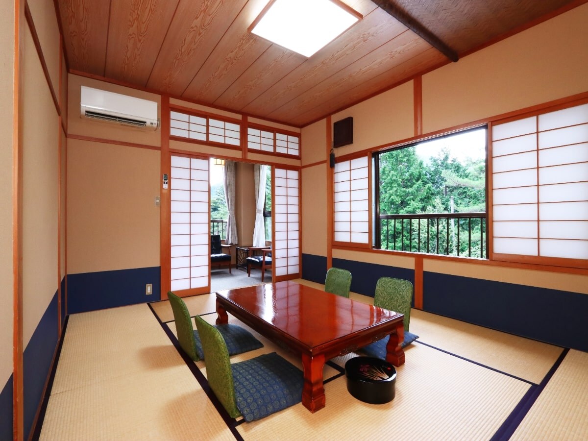 [Kamar santai bergaya Jepang 10 tikar tatami] Dengan wastafel dan toilet
