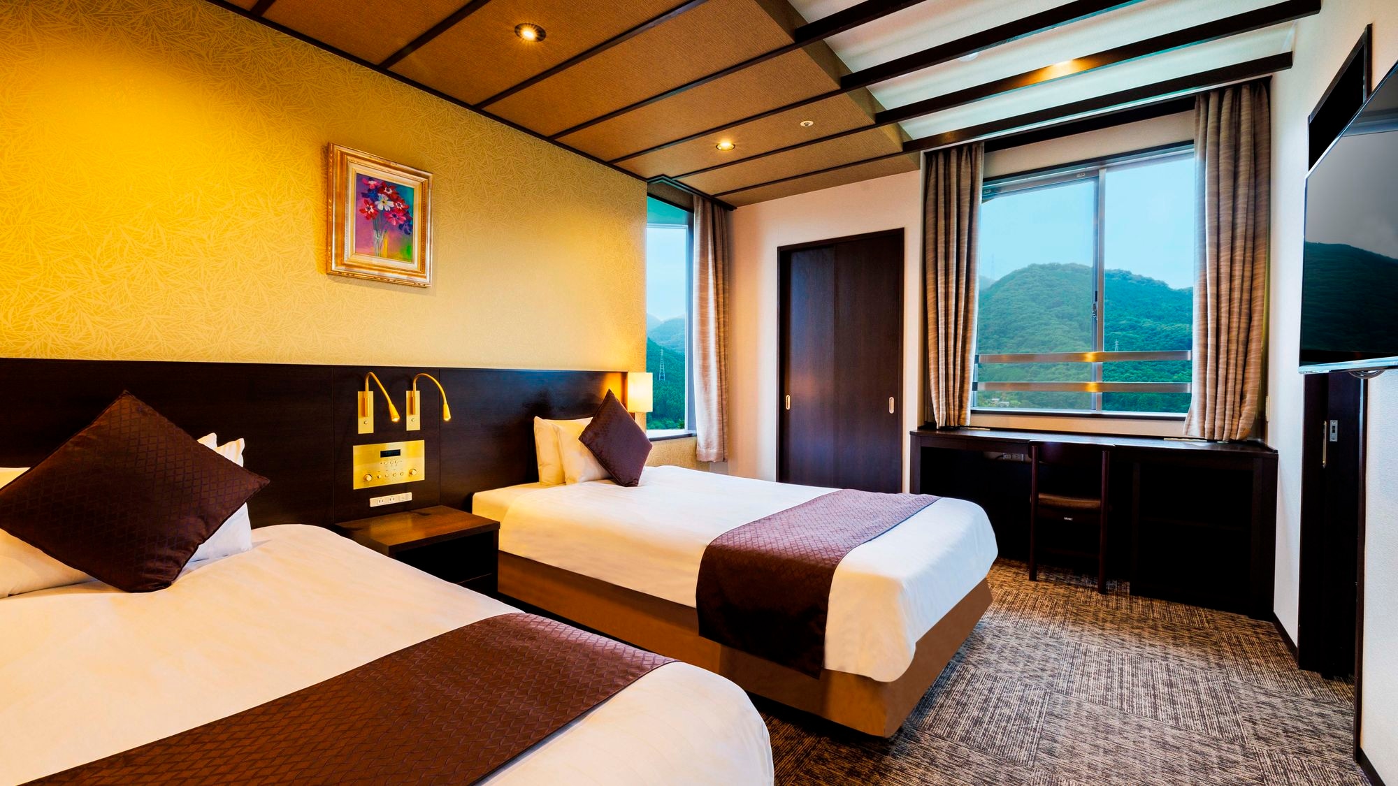 Natural hot spring view bath special Japanese-Western room / 44 square meters