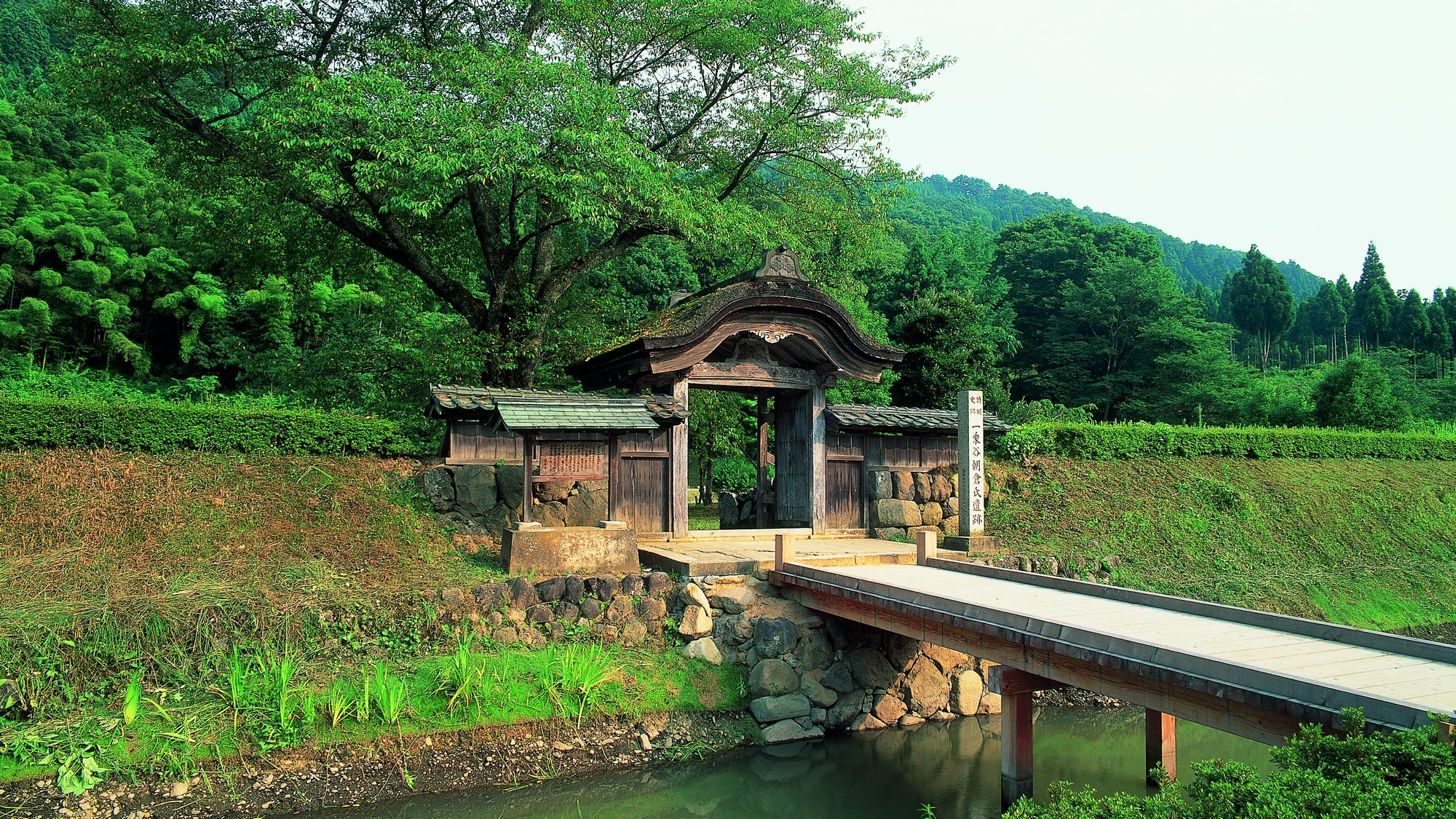 The Ichijodani Asakura Clan Ruins are designated as an Important Cultural Property, a Special Historic Site, and a Special Place of Scenic Beauty by the national government.