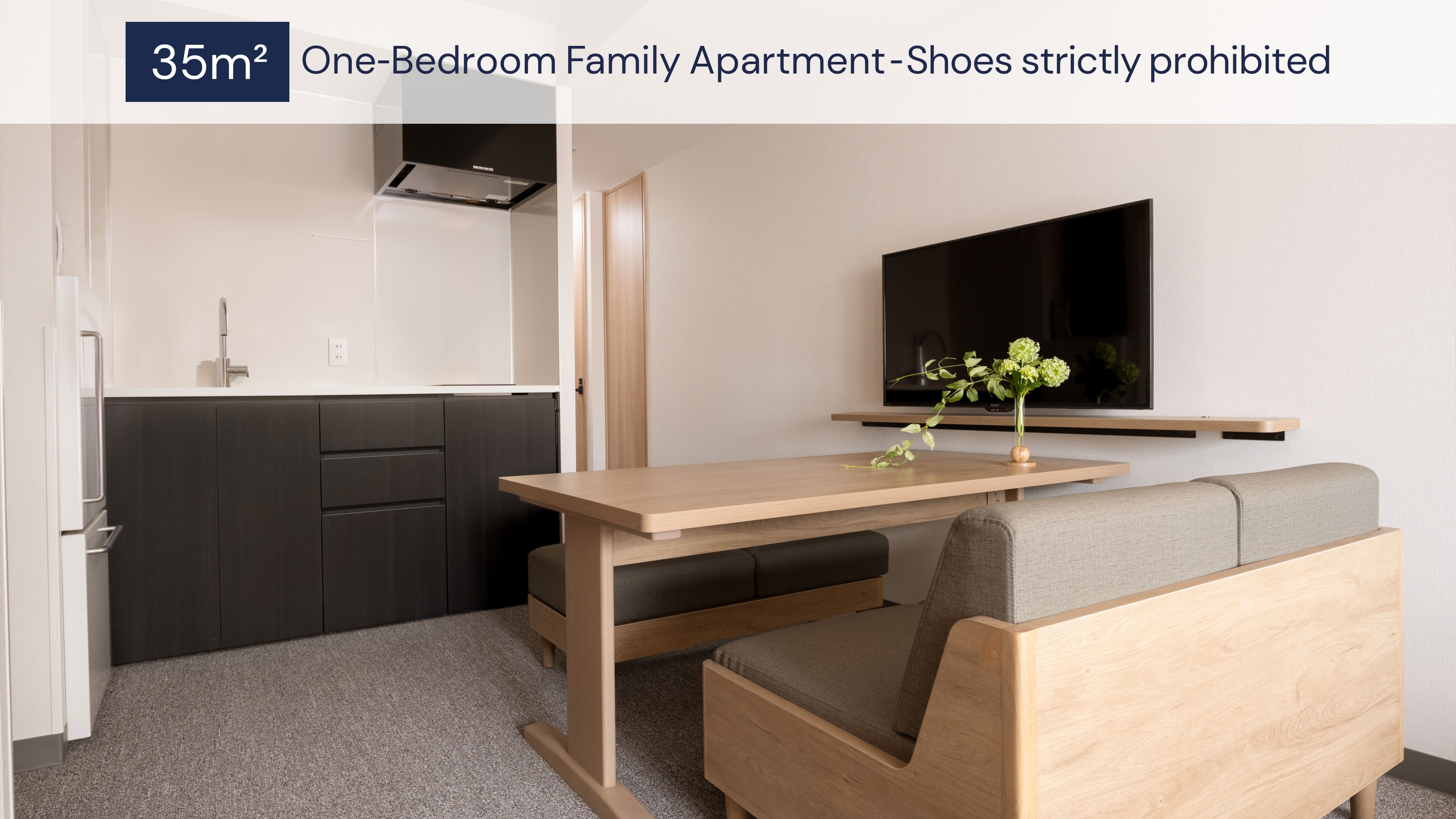 1 Bedroom Family Apartment (Shoes not allowed)