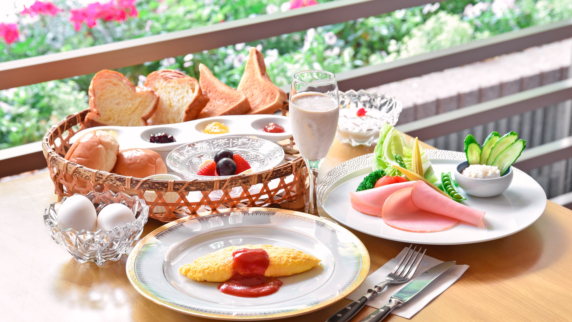 [Breakfast example / Western food] We offer a Western breakfast for customers who wish. * Request system
