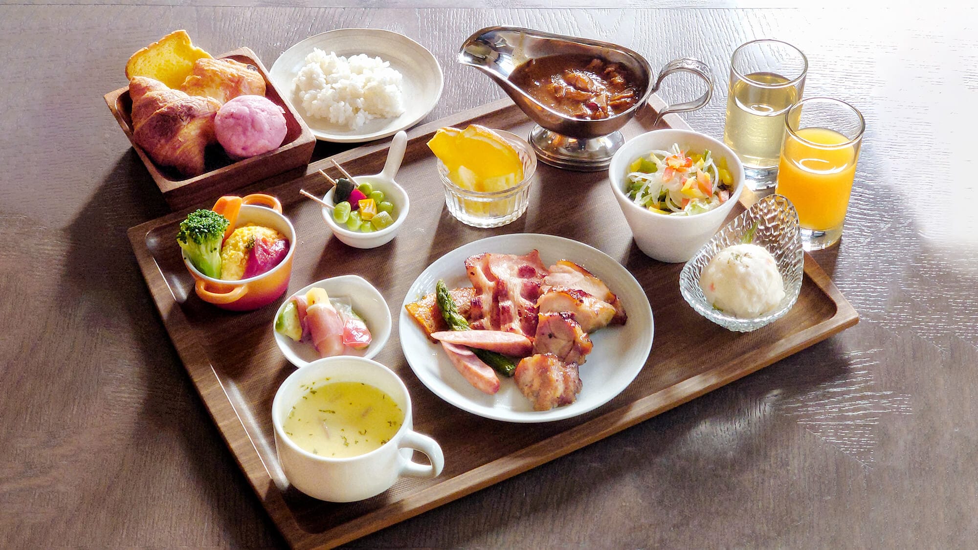 [Breakfast] <Western food> We have Japanese and Western plates that you can choose according to your taste.