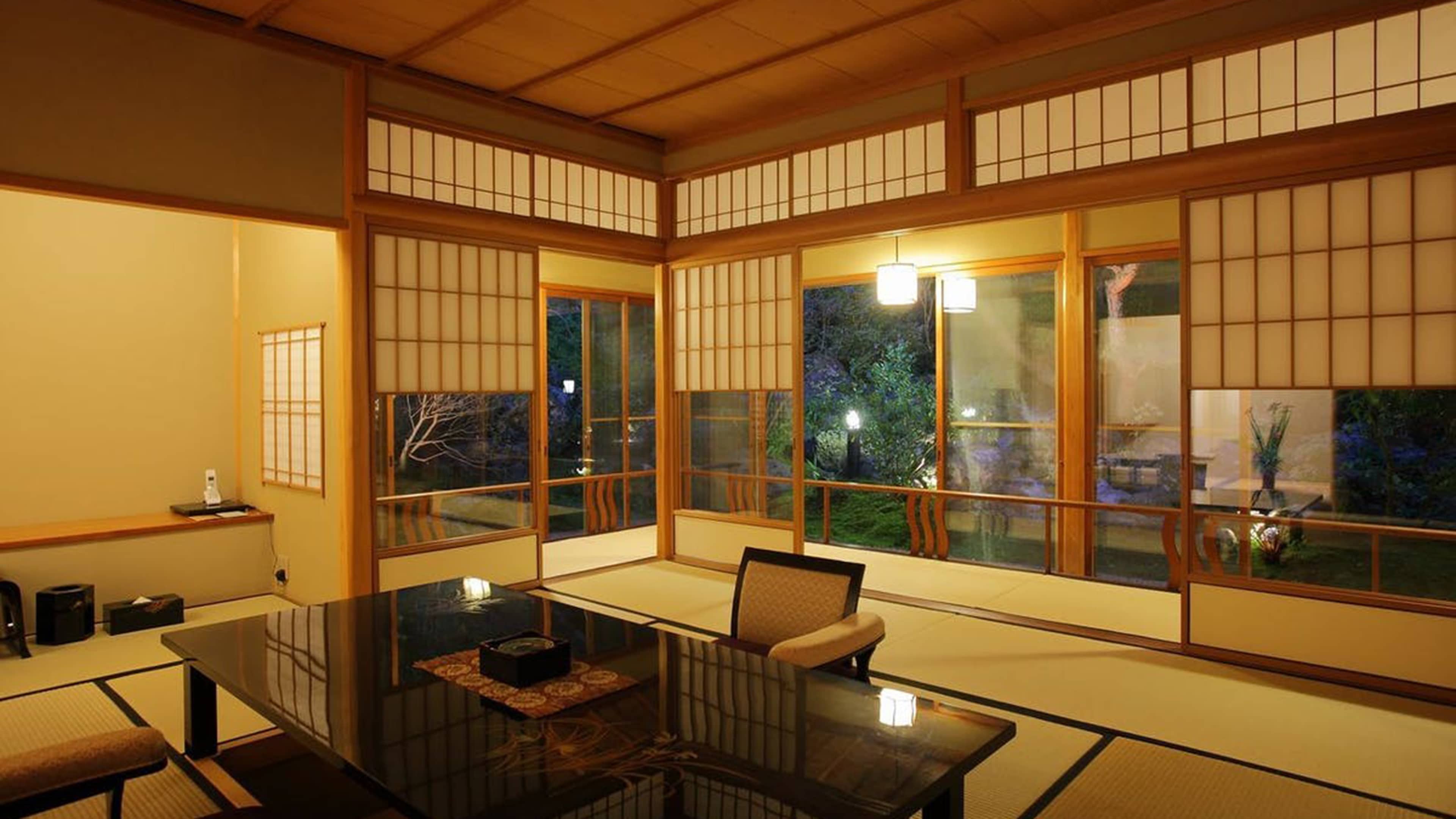 Special room with open-air bath