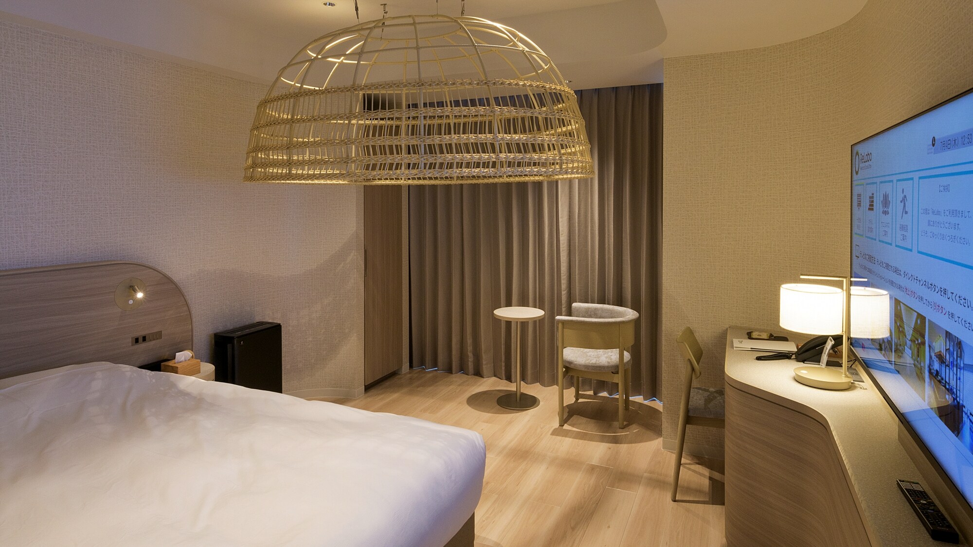 [Ví dụ về phòng Cocoon] Một không gian tinh tế và thoải mái khi loại bỏ mọi yếu tố không cần thiết.
