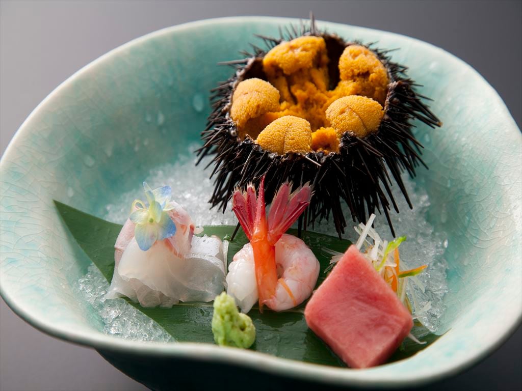 “夏季”三陆海胆套餐【带壳海胆生鱼片】