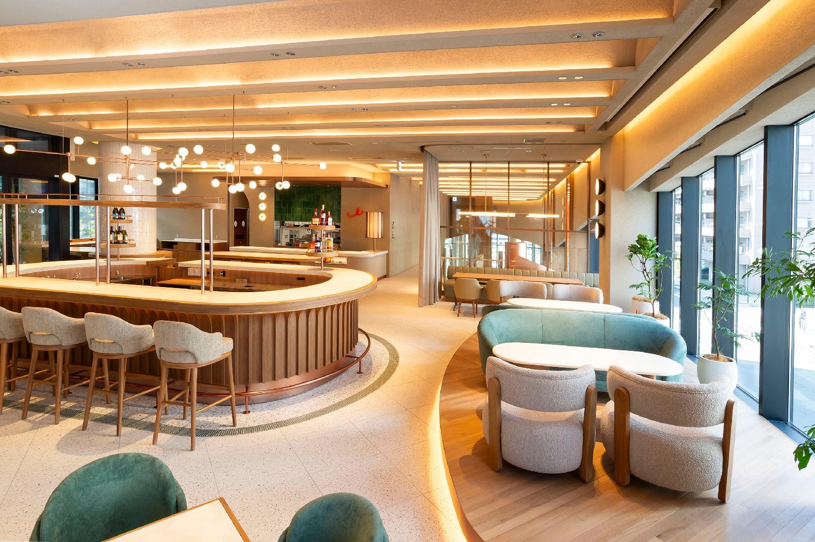 Inside the restaurant