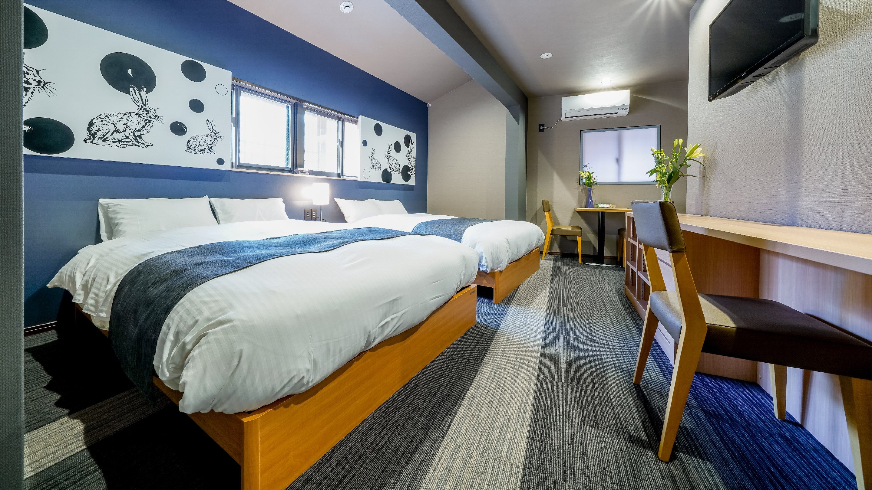 [2 double beds] Standard quad