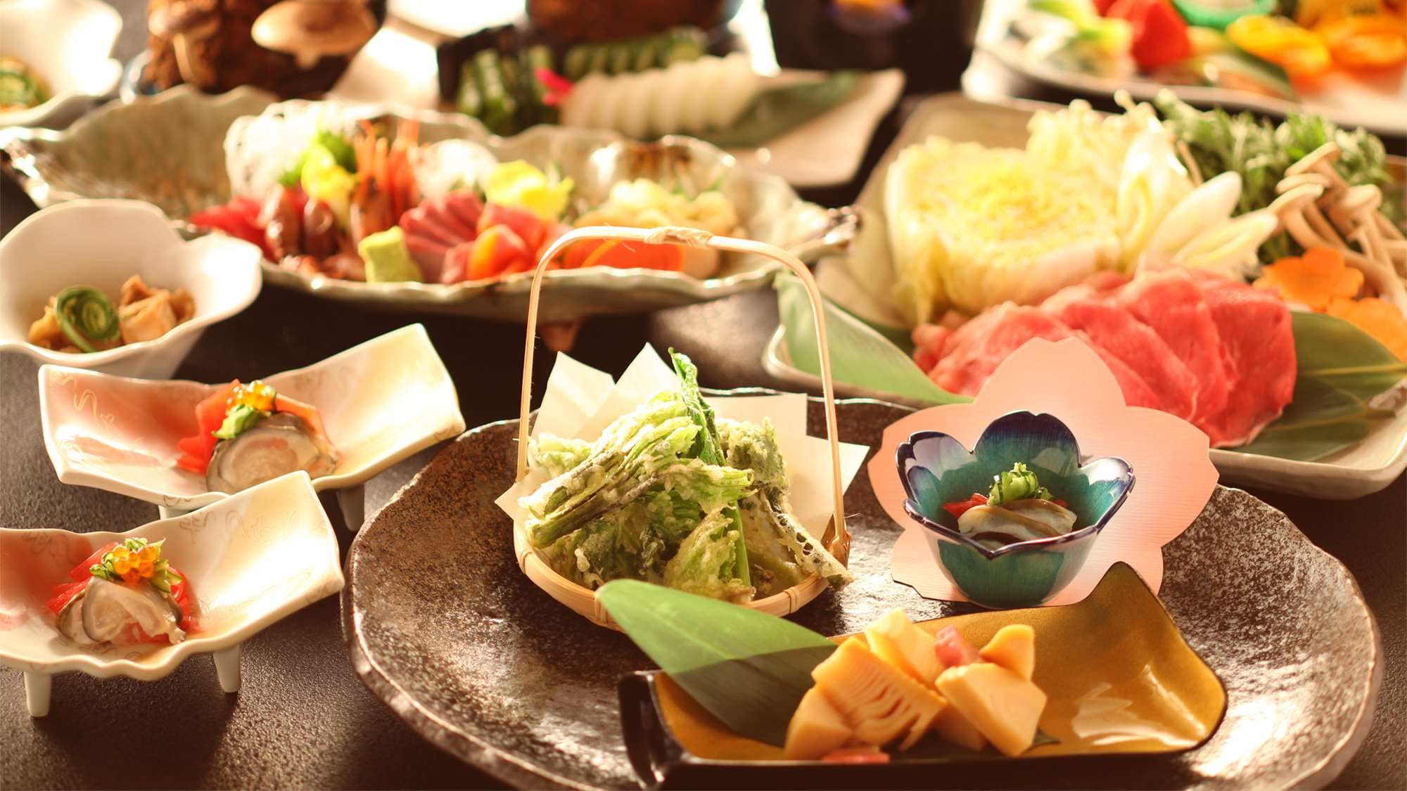 Please enjoy the dishes made with Shinshu ingredients.