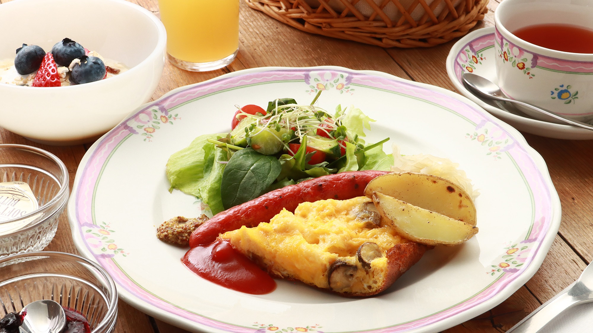 -Sarapan pertanian yang menyegarkan-