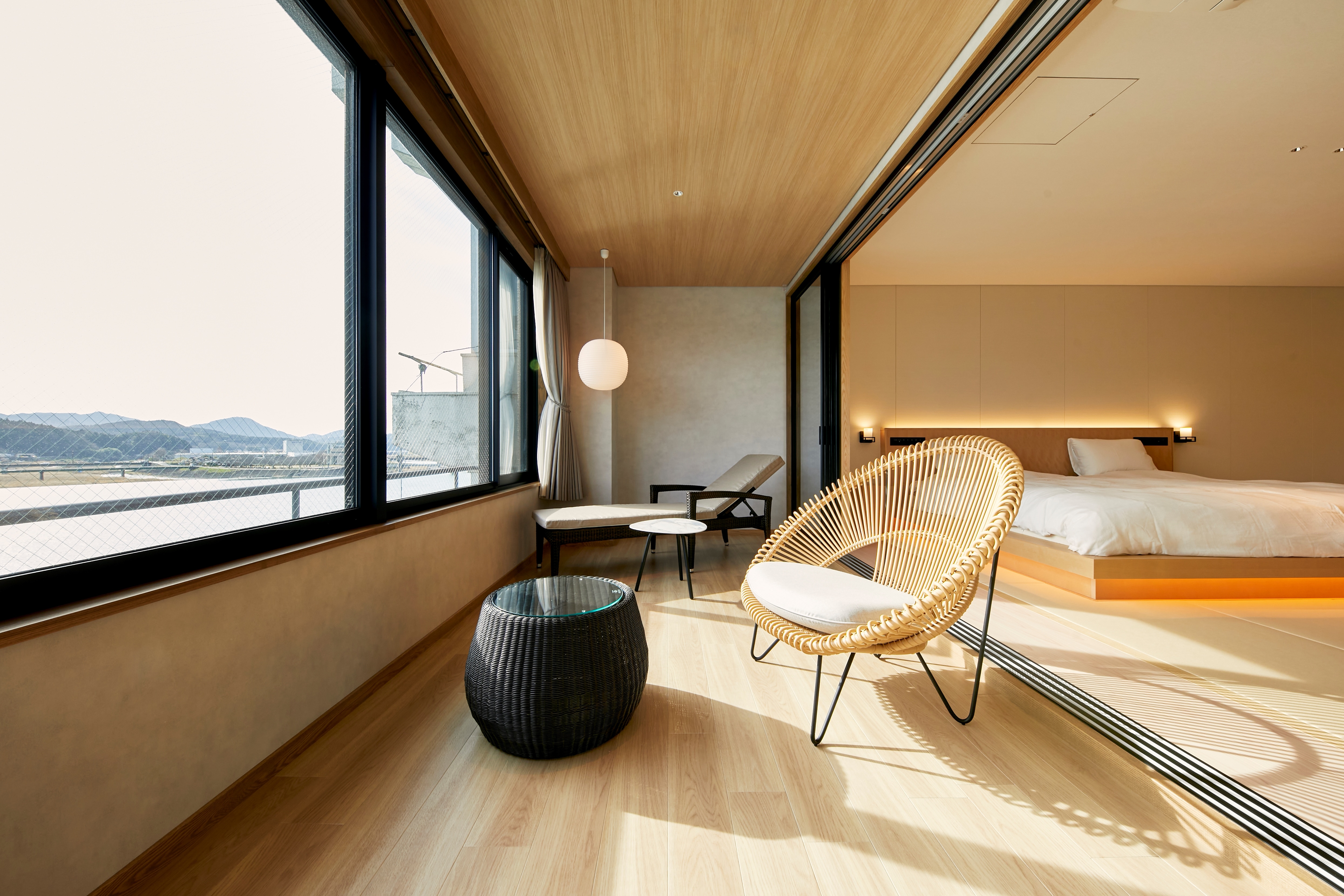 River view relaxation space (Sauna Suite 6)