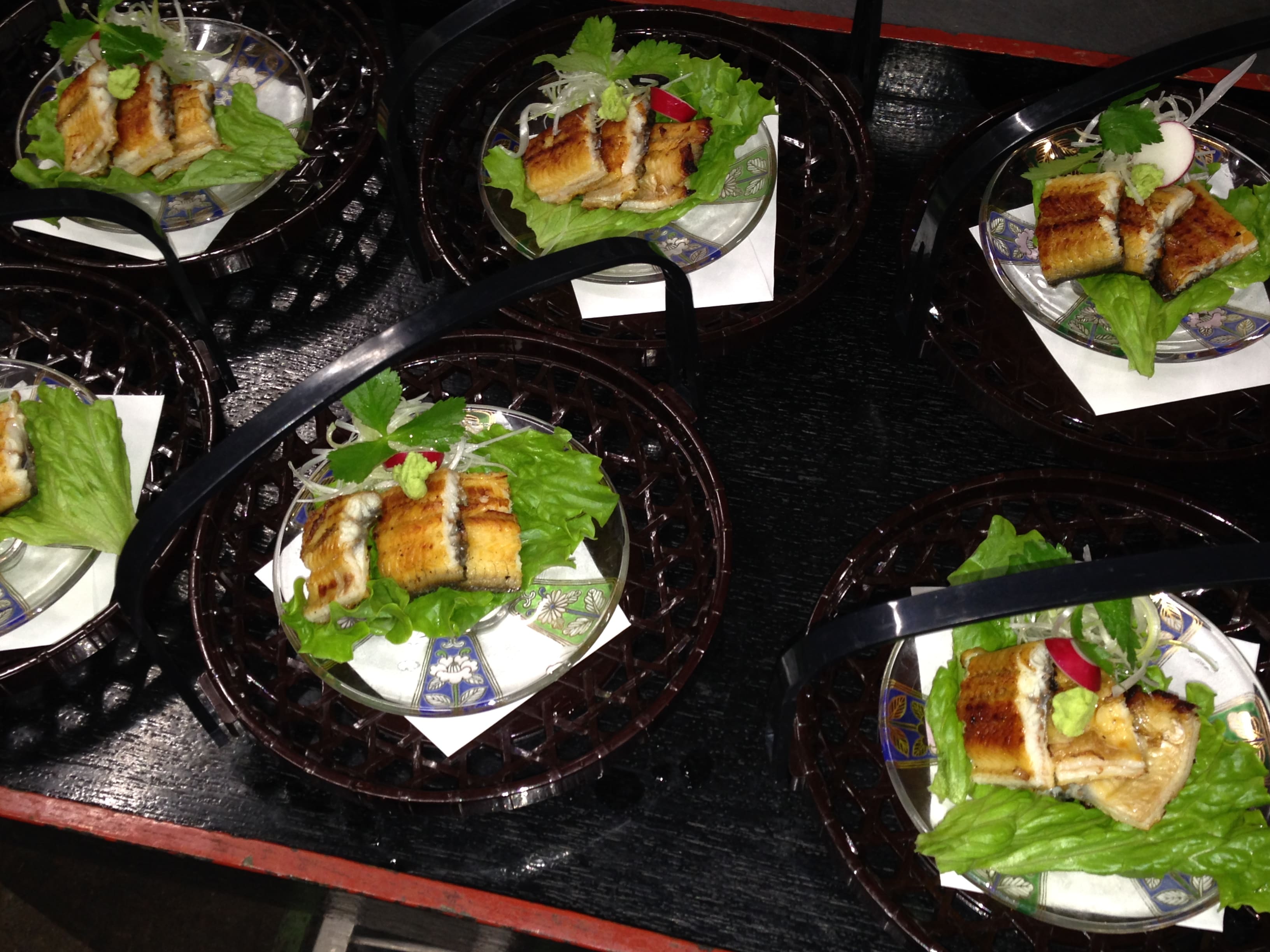 Grilled eel with yuzu pepper