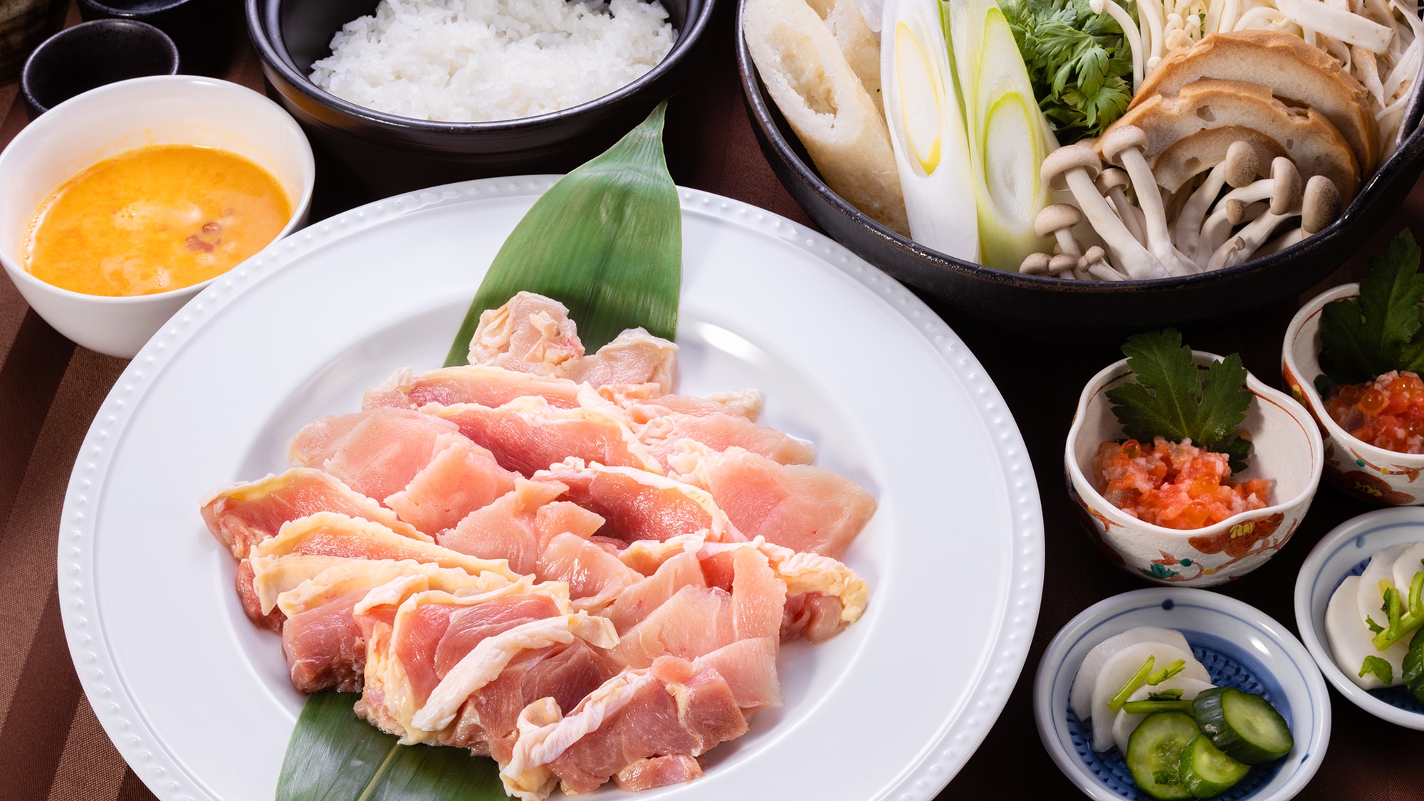 [Untuk mereka yang menyukai rasa ringan] Hidangan klasik Aizu yang dibuat dengan ayam Aizu lokal! Hotpot ayam Aizu (akhiri dengan nasi)