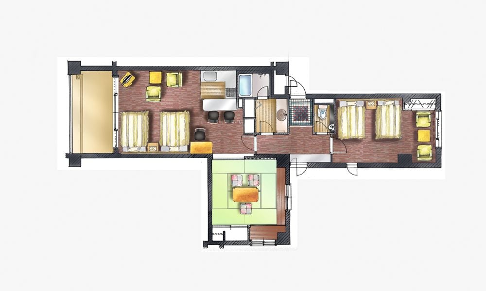 [85㎡Room] Floor plan ① (Specification cannot be accepted)