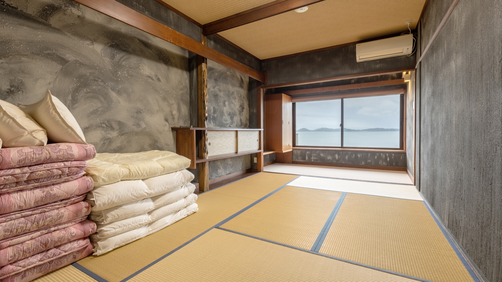 *Kamar bergaya Jepang (8 tikar tatami) Pemandangan laut! Dapat menampung 2 hingga 4 orang