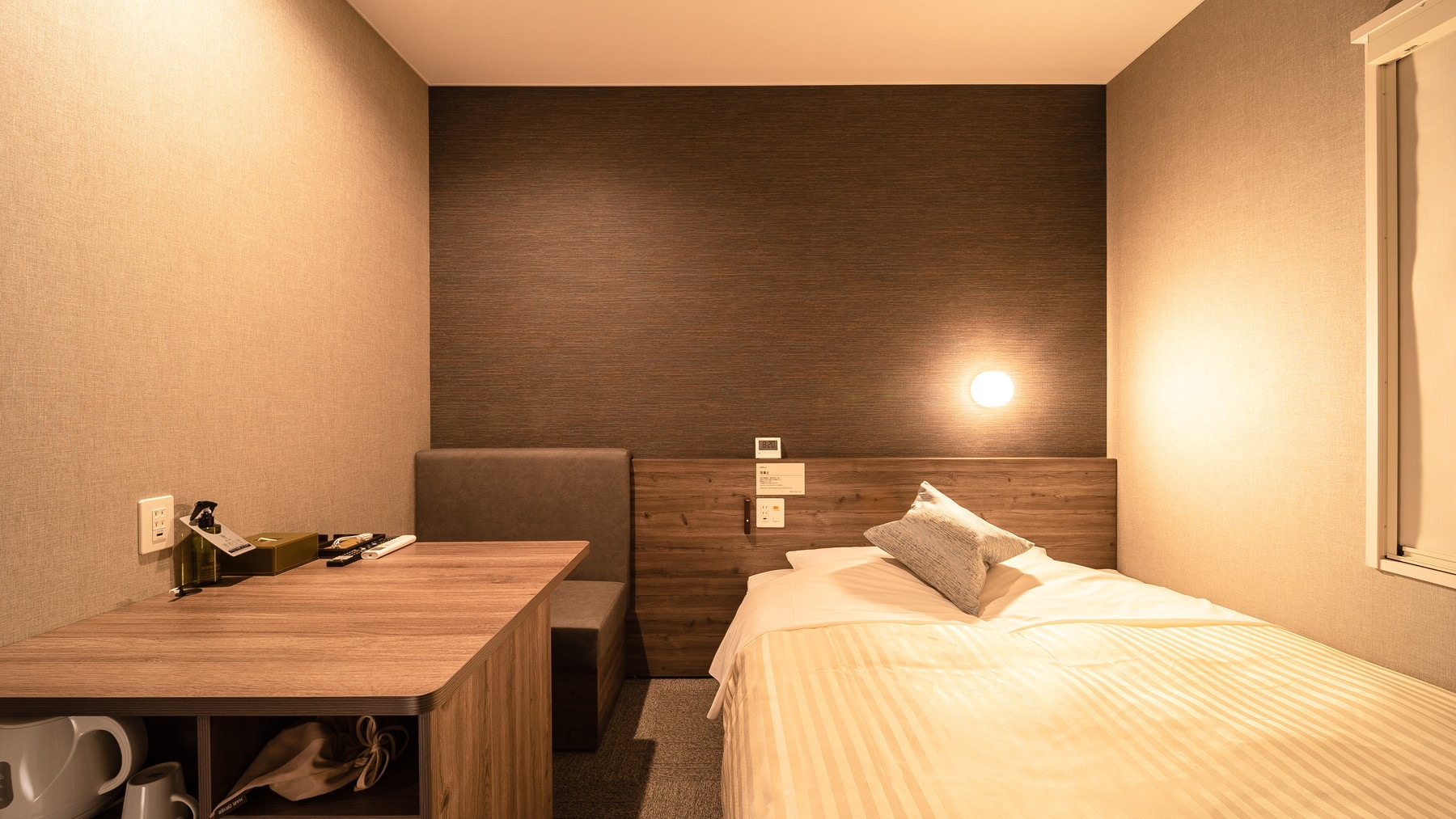 Get a good night's sleep after work in a large bed designed for a good night's sleep.