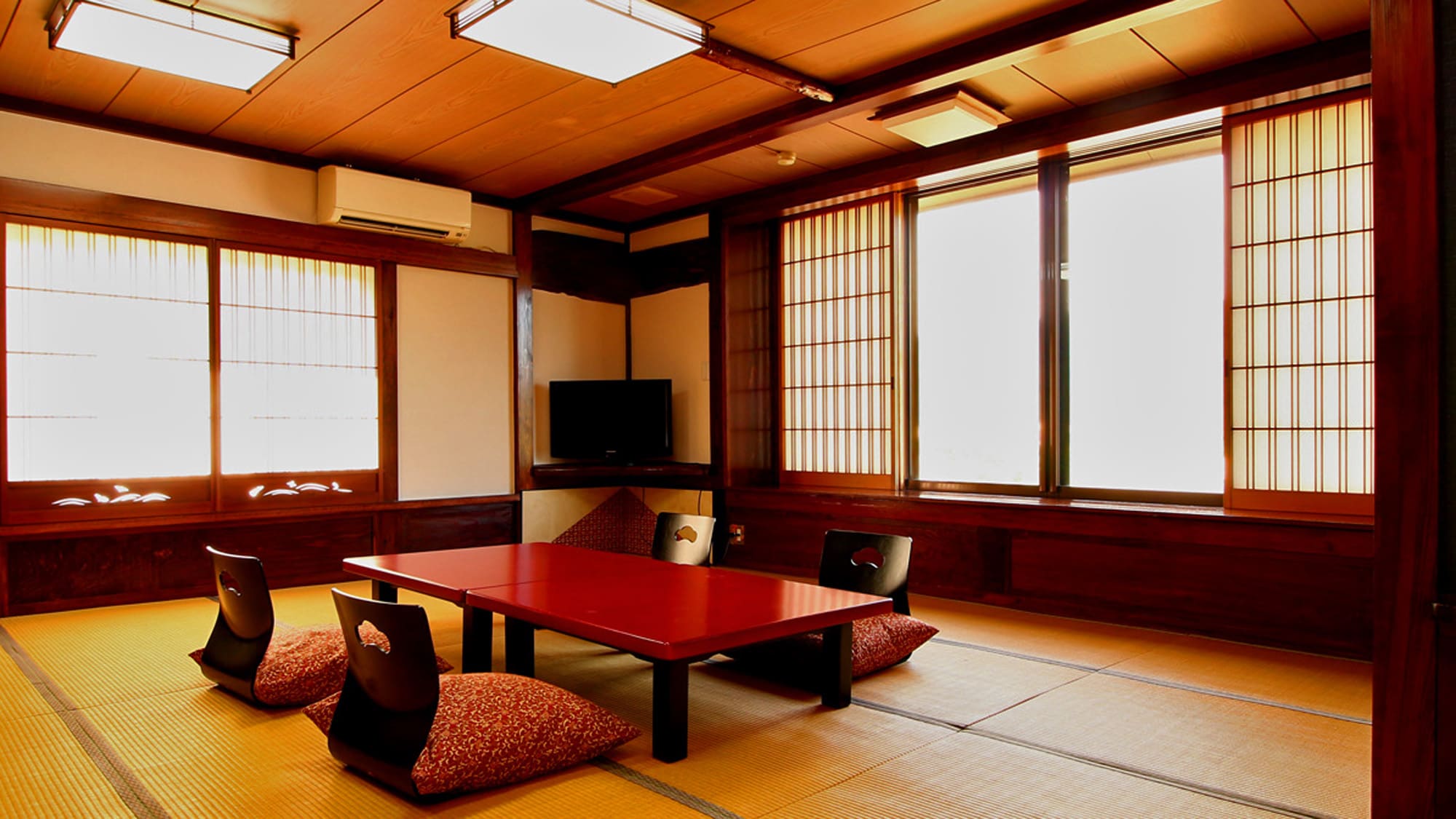 ■ [Guest room example: Asahi no Ma (14 tatami mats)] Relax in a spacious Japanese-style room
