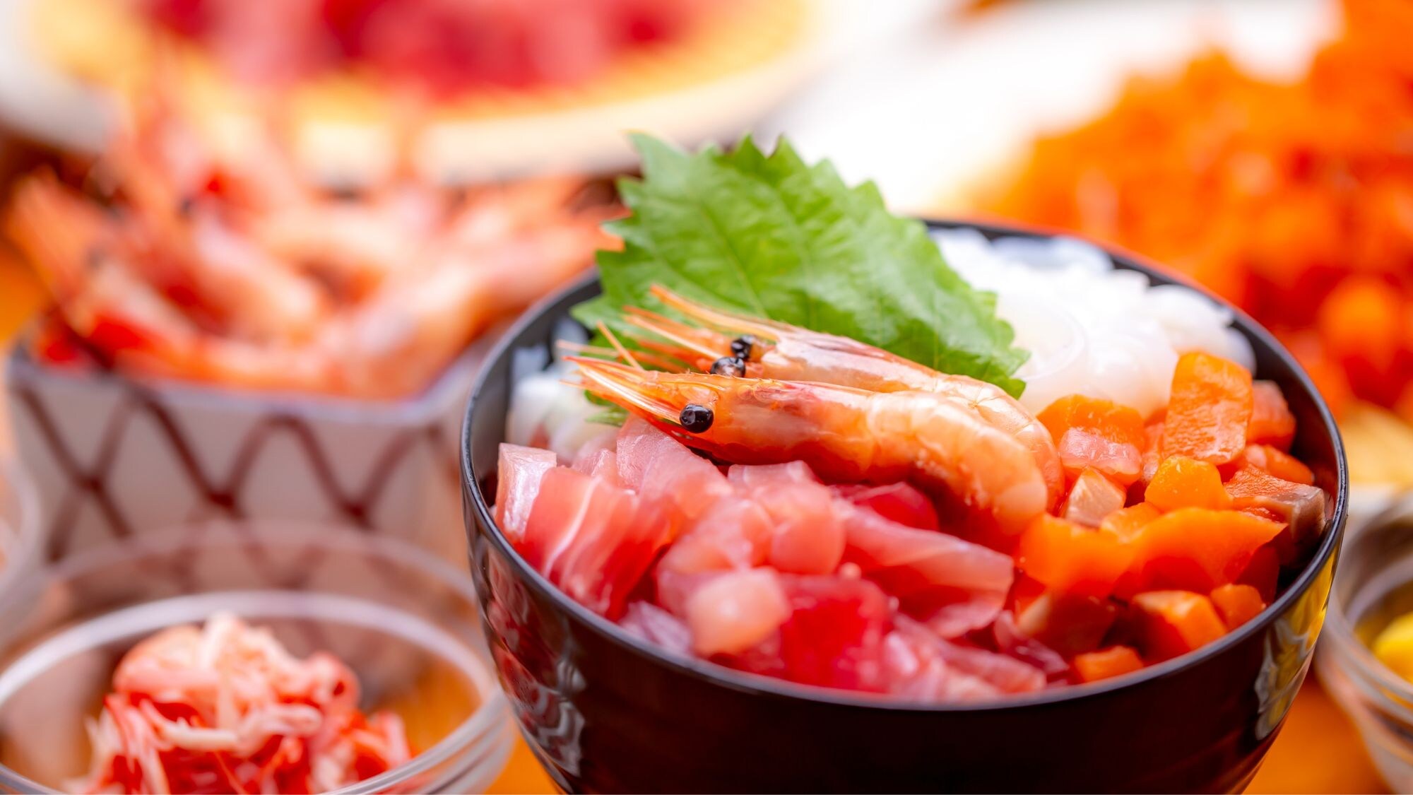 [Prasmanan makan malam] Semangkuk nasi laut