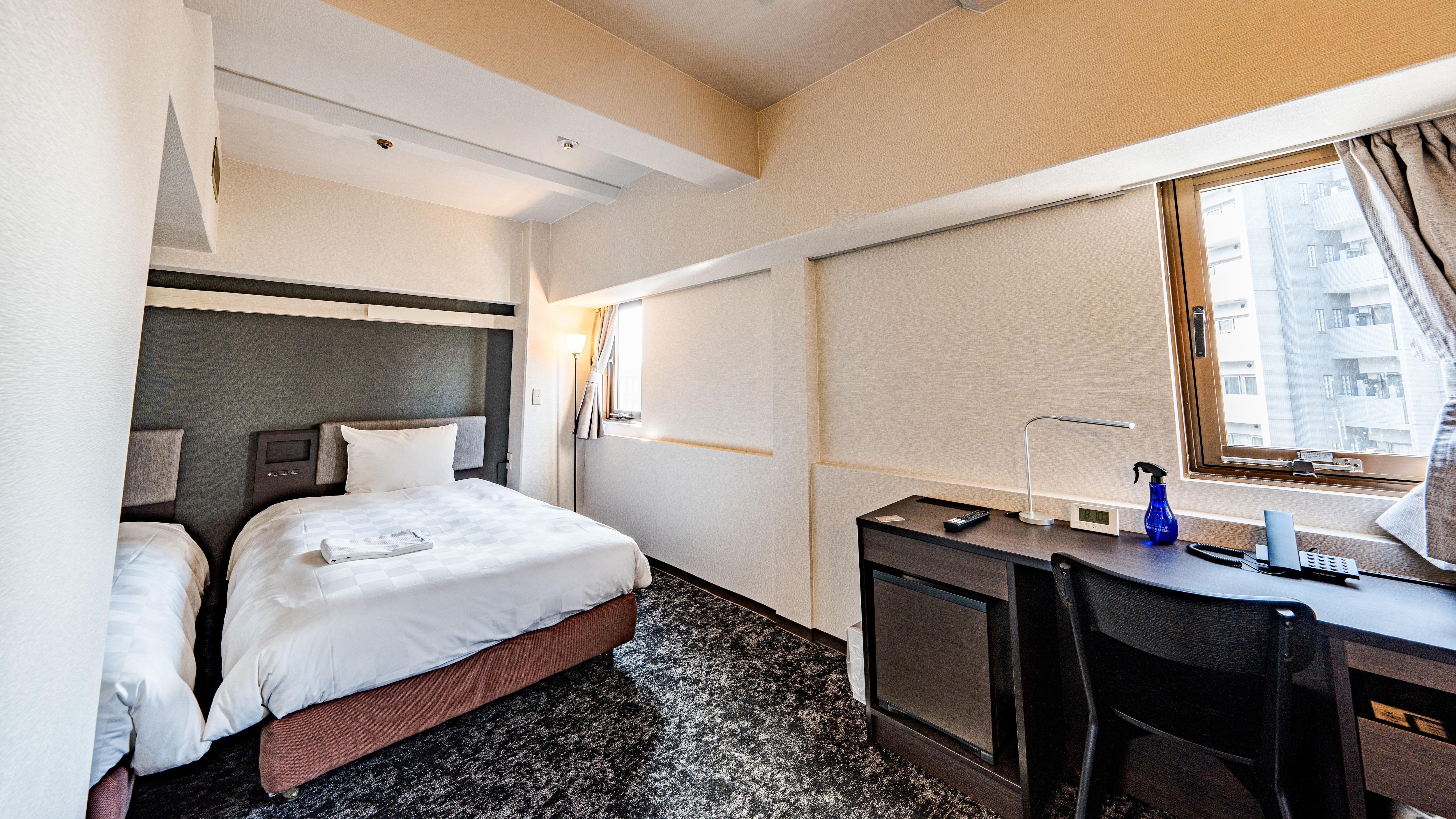 Deluxe Twin/New guest room scheduled for renewal and reopening in 2025. (Example of guest room)