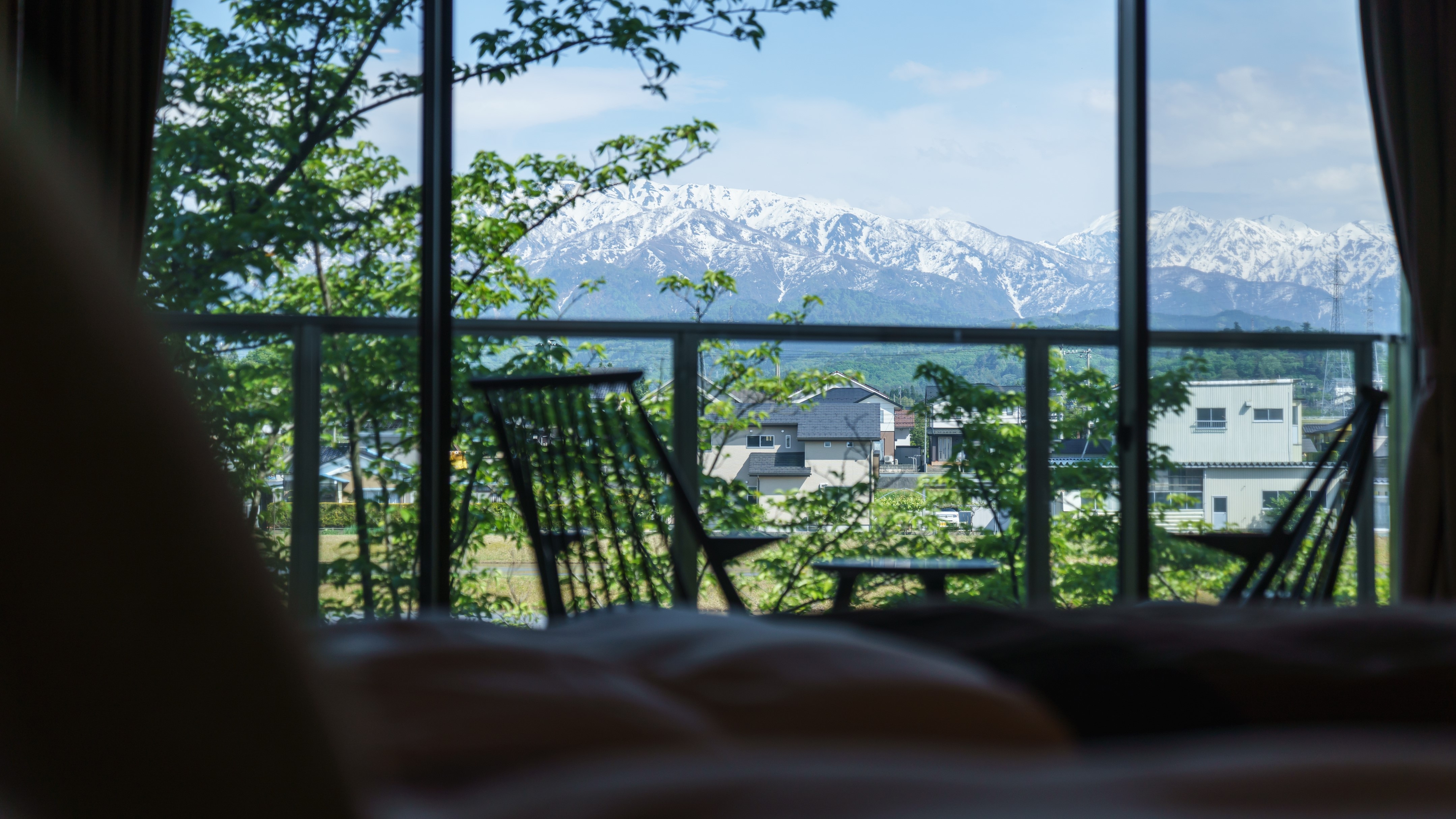 立山山脈景觀日式現代日式房床型