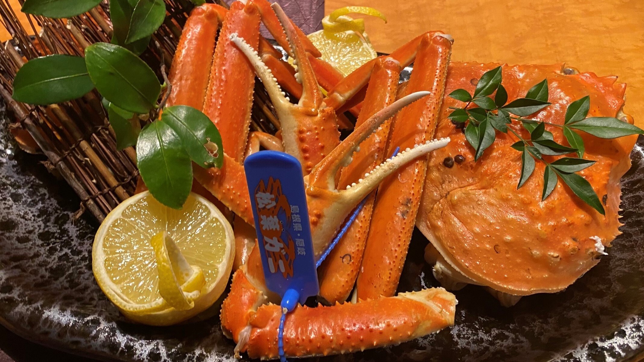 Kepiting rebus kaiseki kepiting hidup