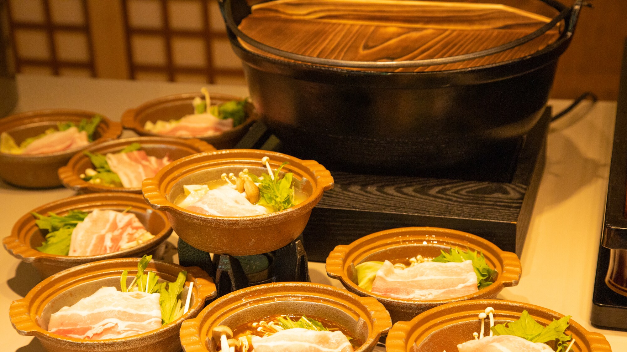 [Prasmanan makan malam] Jarang untuk prasmanan! ? Hot pot juga merupakan hidangan populer.