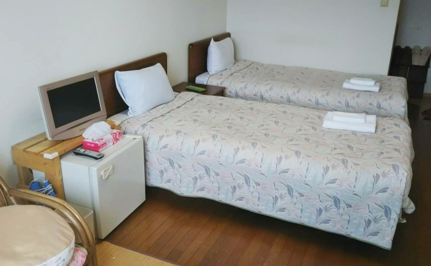 Kamar Annex Jepang-Barat Lantai 1, Lantai 2 2 tempat tidur dan 3 tikar tatami, tanpa tangga