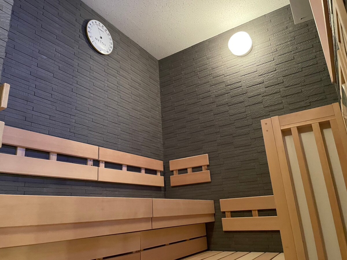 The gushing Warai natural hot spring Kouki no Yu "sauna"