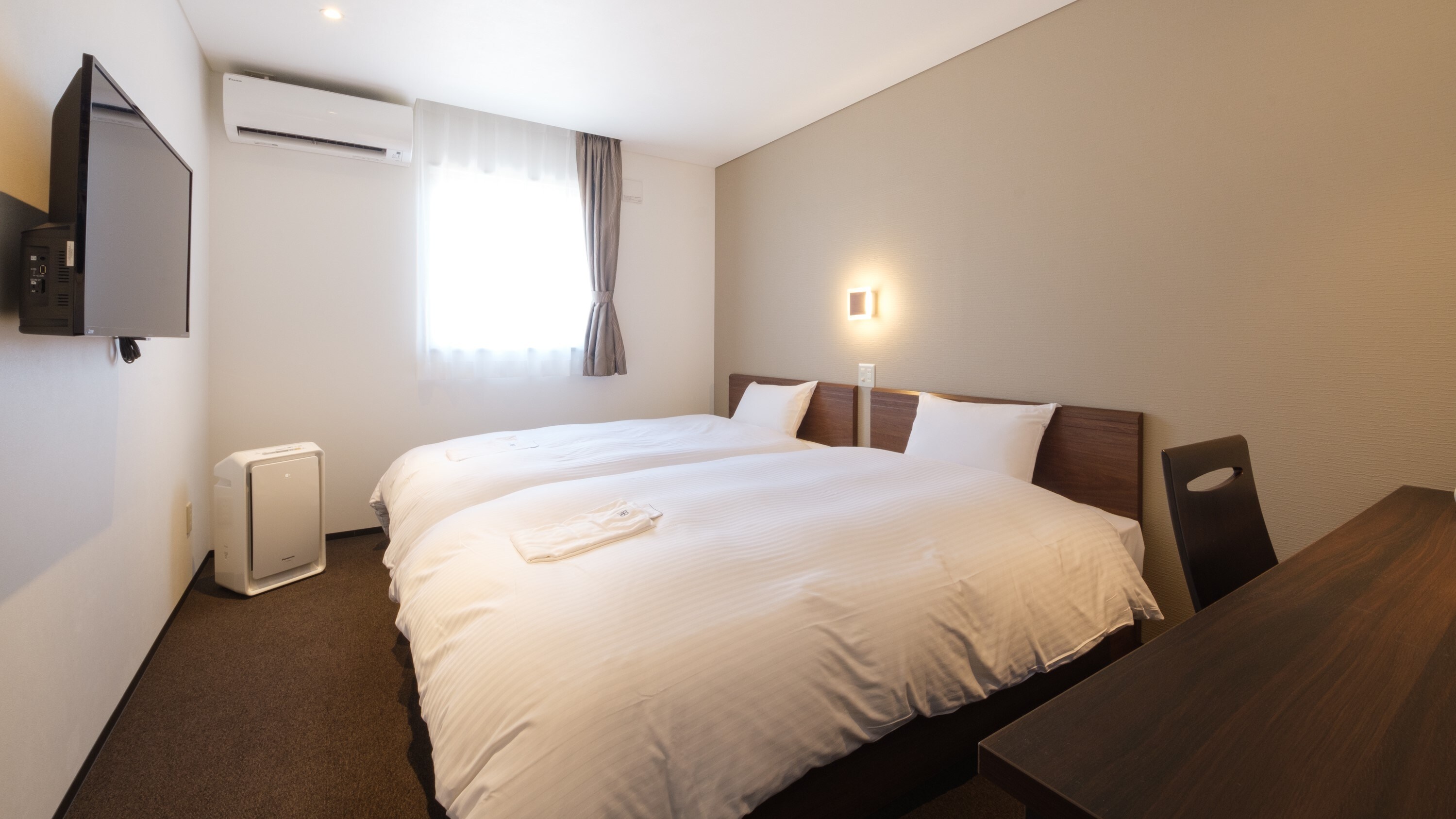 [Twin room] 17.3 sqm WiFi / TV / Air purifier available For accommodation with couples, couples and friends ◎