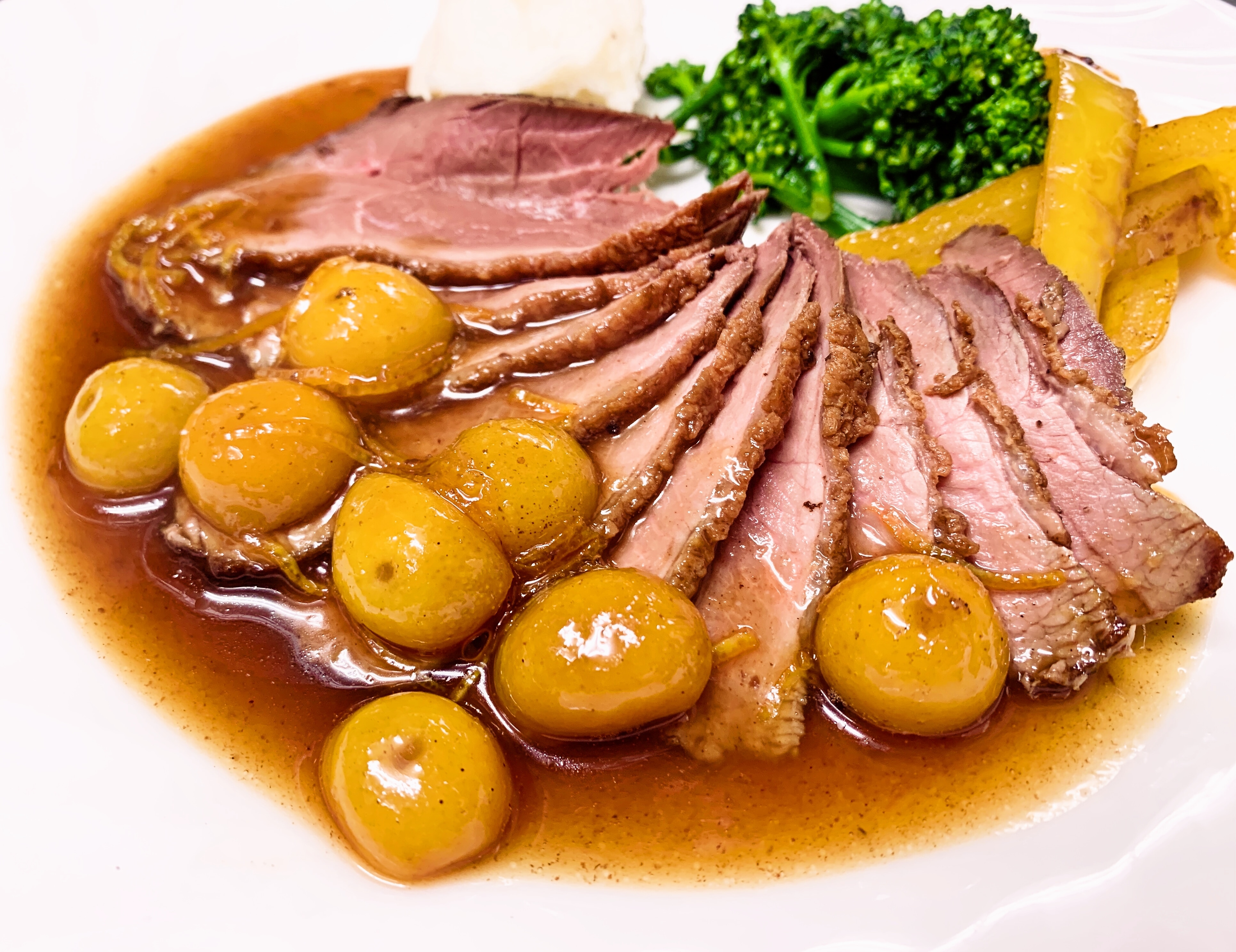 เป็ดย่างราดซอสส้มมินามิอิซุ