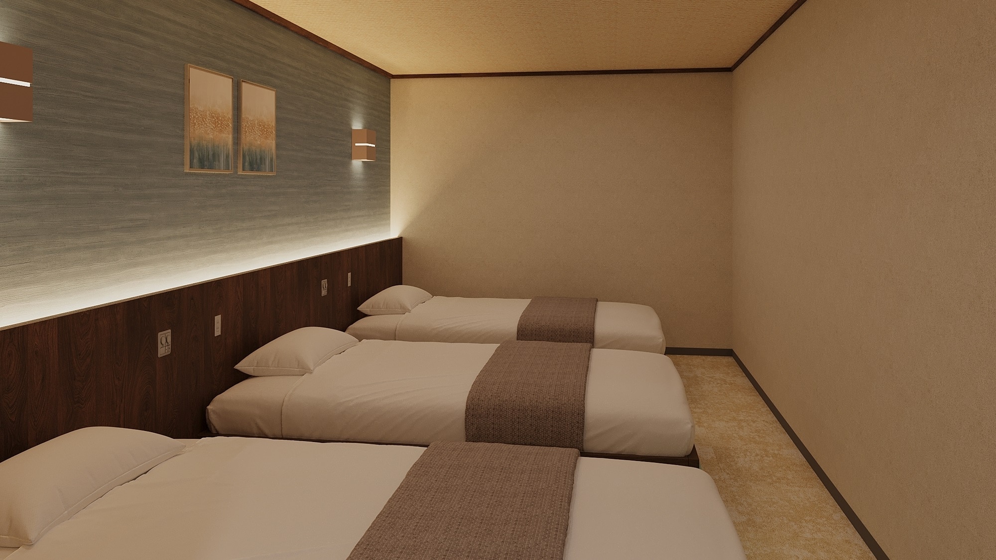 [Newly built] Triple room with theater room / 46 sq m / Non-smoking *Image is for illustrative purposes only.